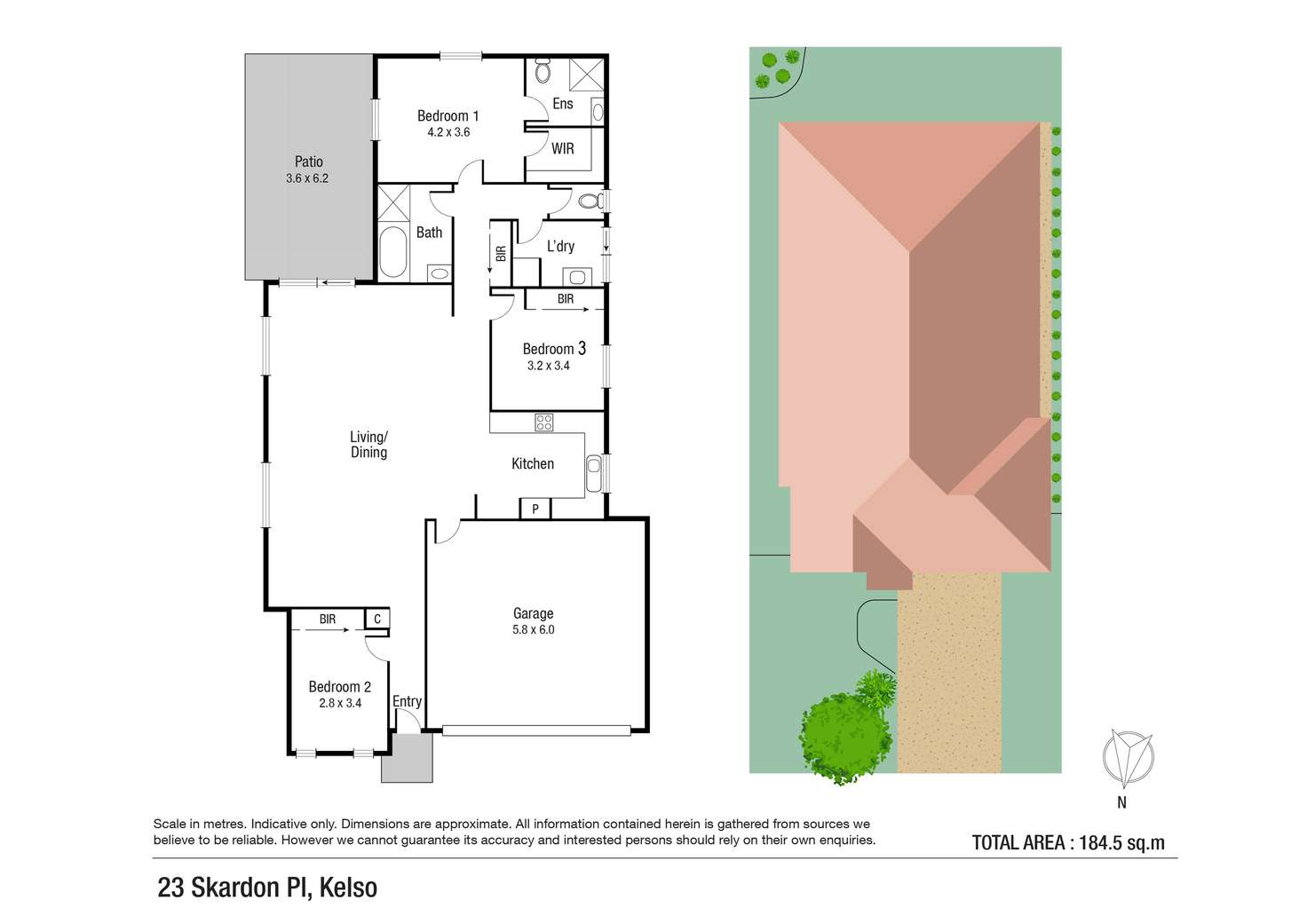 Floorplan of Homely house listing, 23 Skardon Place, Kelso QLD 4815