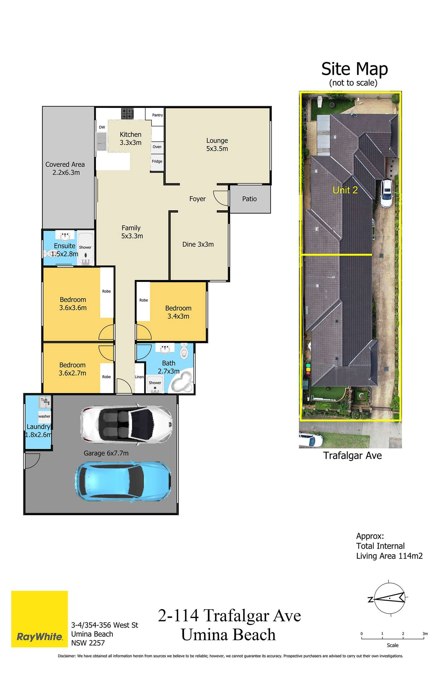 Floorplan of Homely villa listing, 2/114 Trafalgar Avenue, Umina Beach NSW 2257