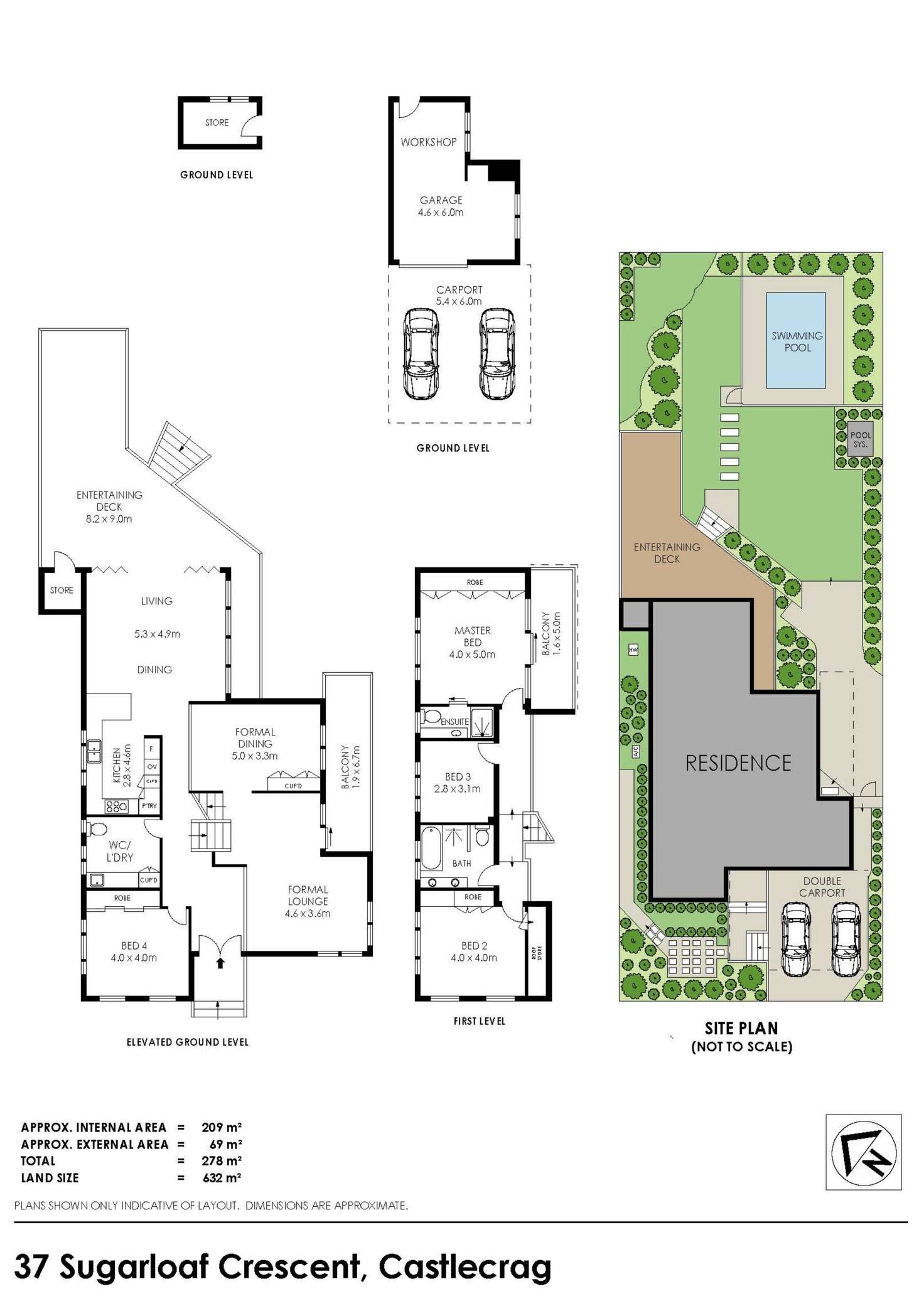 Floorplan of Homely house listing, 37 Sugarloaf Crescent, Castlecrag NSW 2068