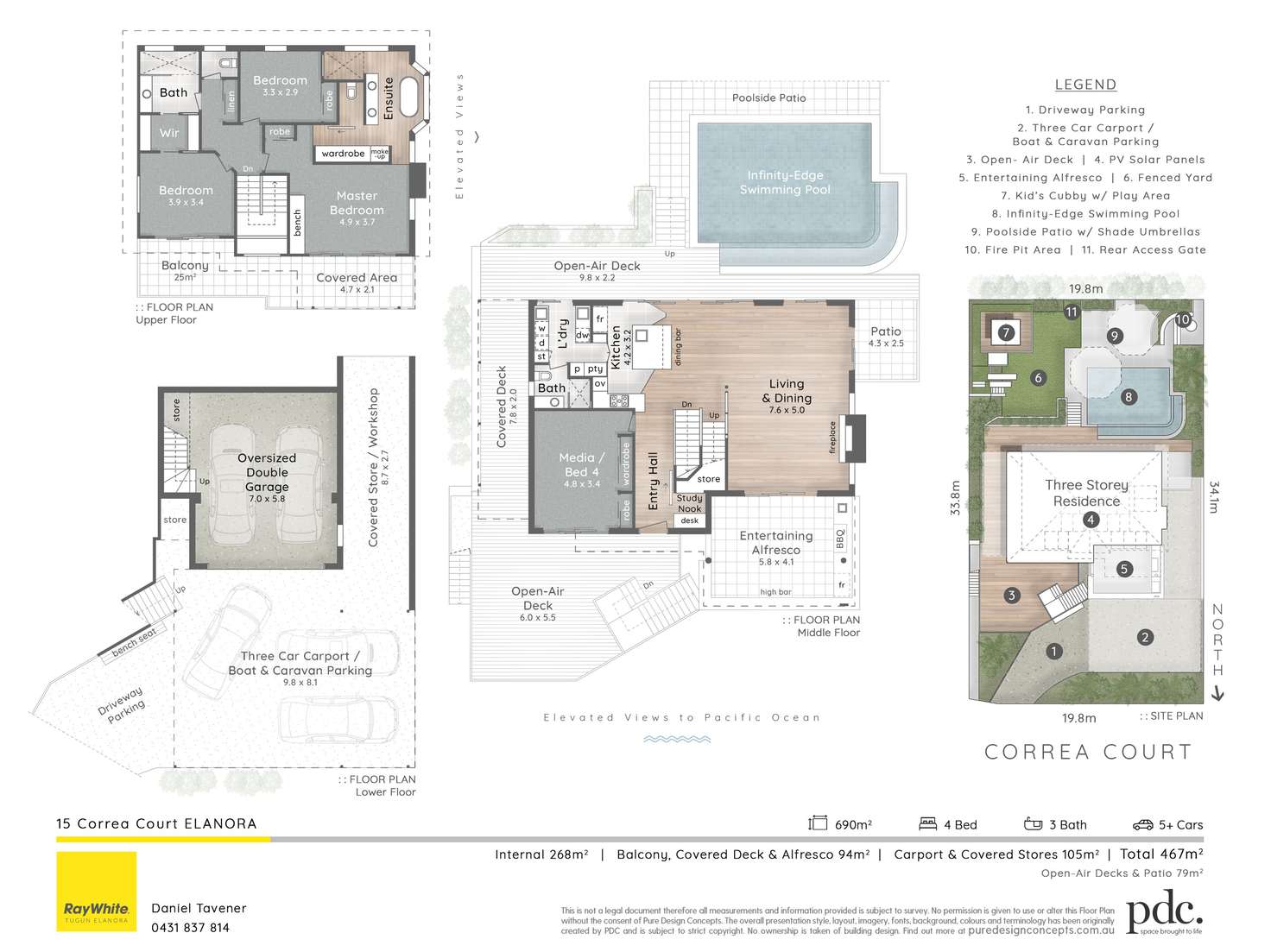 Floorplan of Homely house listing, 15 Correa Court, Elanora QLD 4221