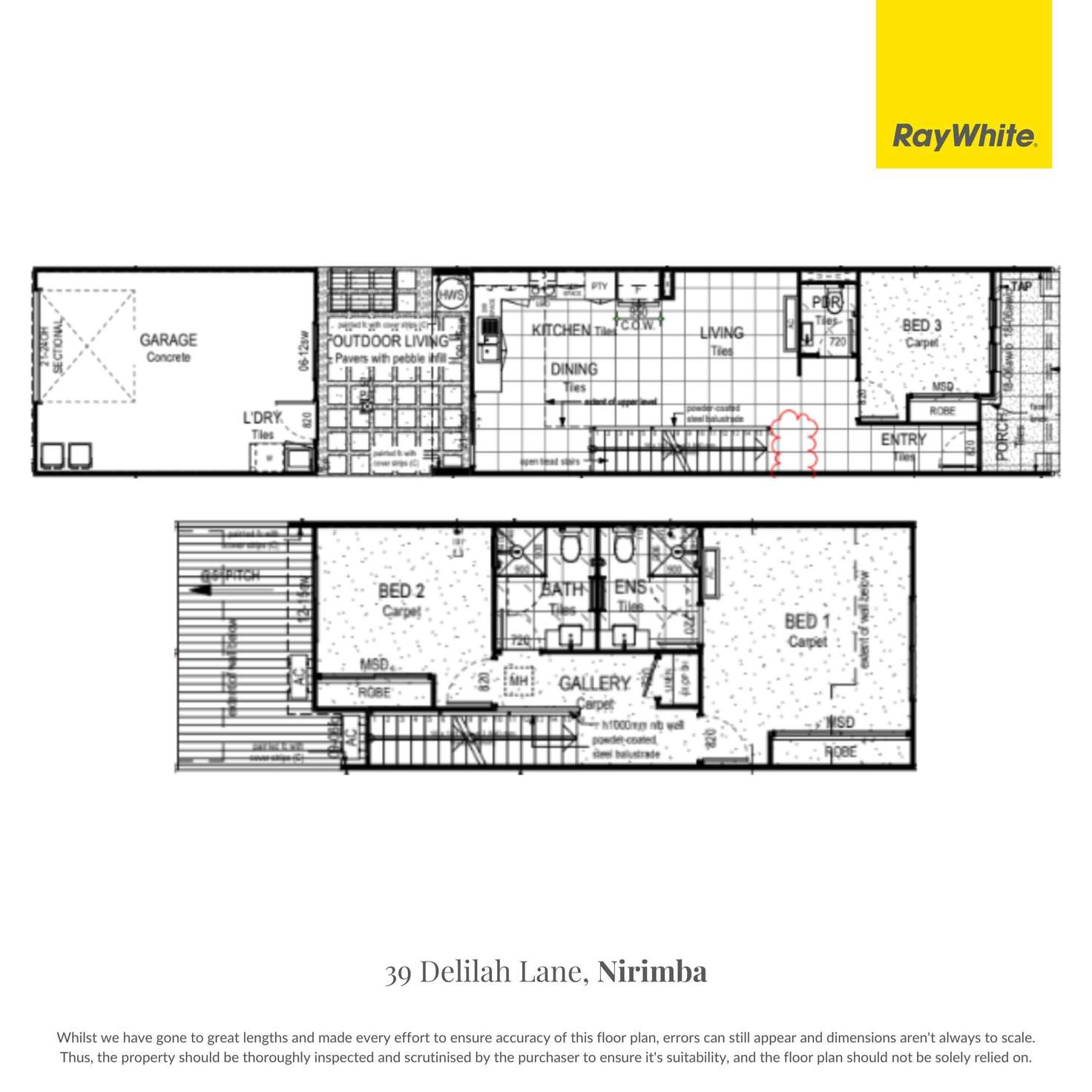 Floorplan of Homely house listing, 39 Delilah Lane, Nirimba QLD 4551