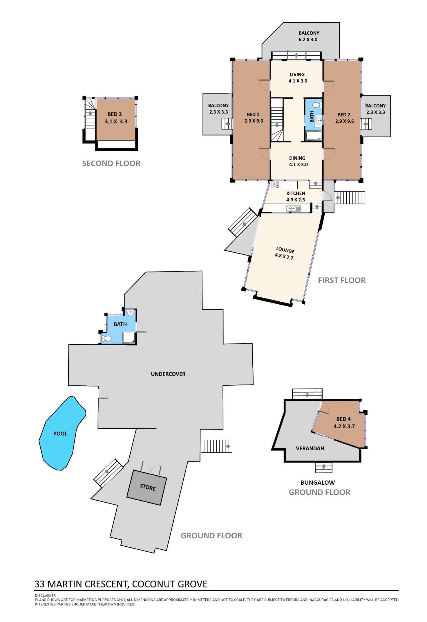 Floorplan of Homely house listing, 33 Martin Crescent, Coconut Grove NT 810