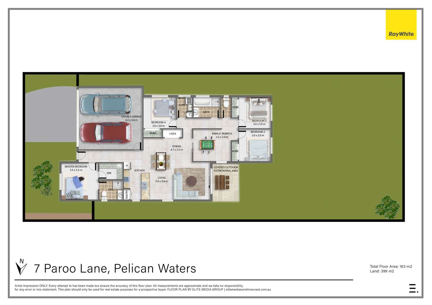Floorplan of Homely house listing, 7 Paroo Lane, Pelican Waters QLD 4551