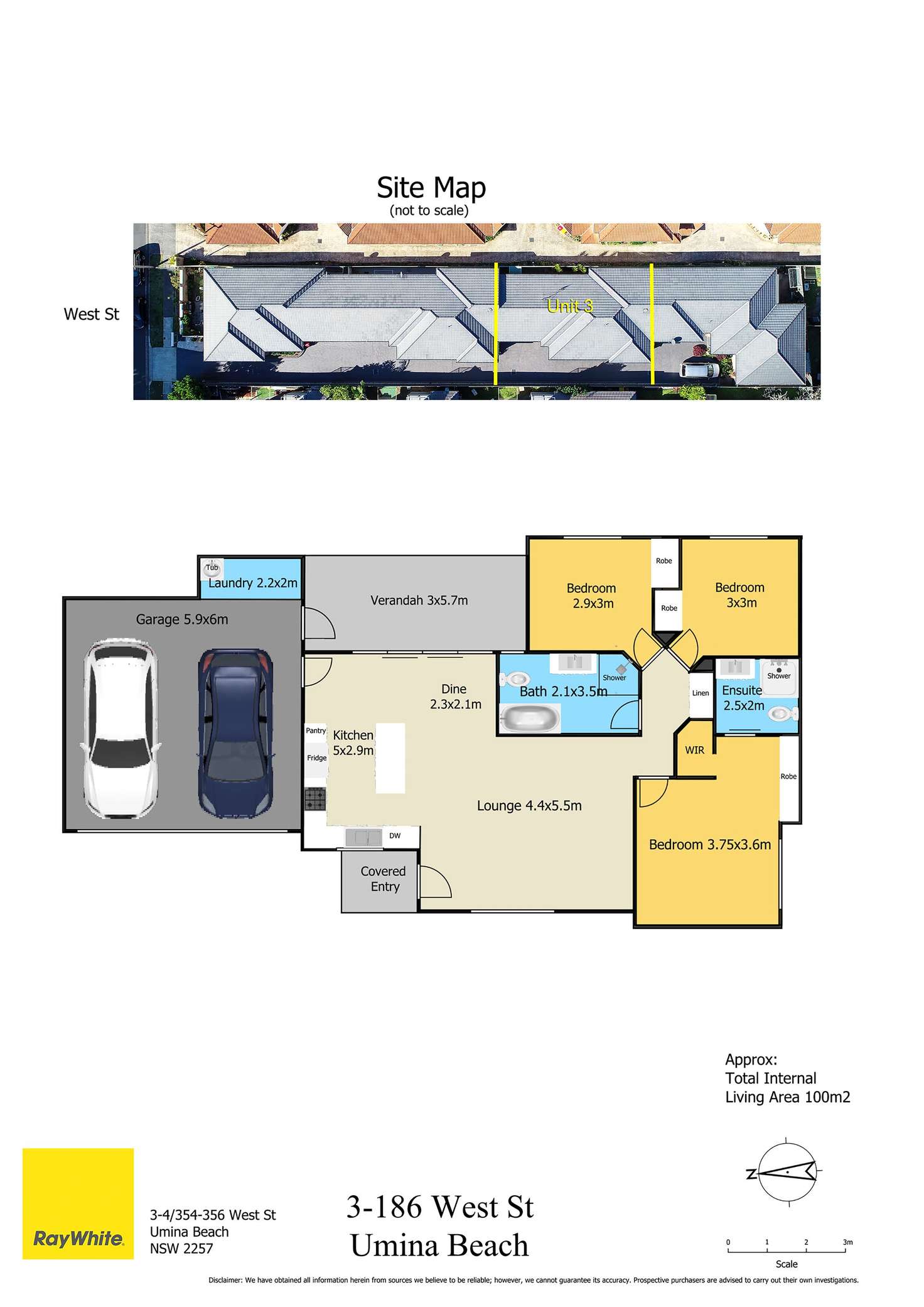 Floorplan of Homely villa listing, 3/186 West Street, Umina Beach NSW 2257