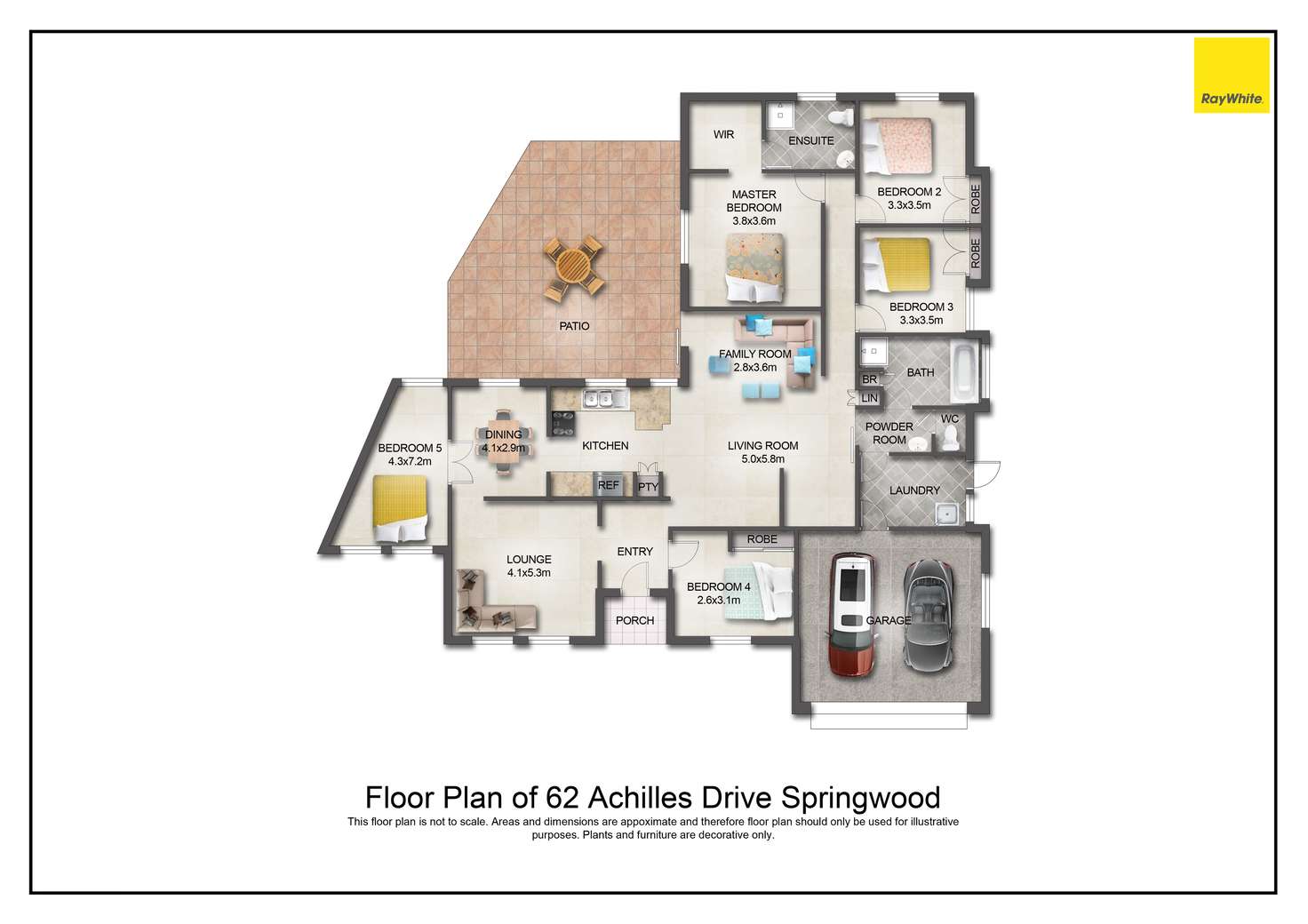 Floorplan of Homely house listing, 62 Achilles Drive, Springwood QLD 4127