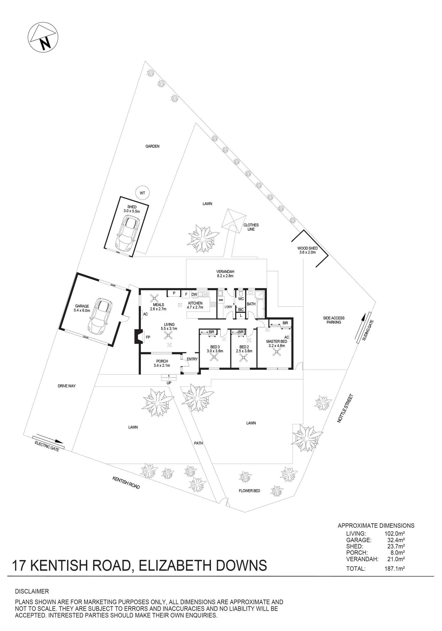Floorplan of Homely house listing, 17 Kentish Road, Elizabeth Downs SA 5113