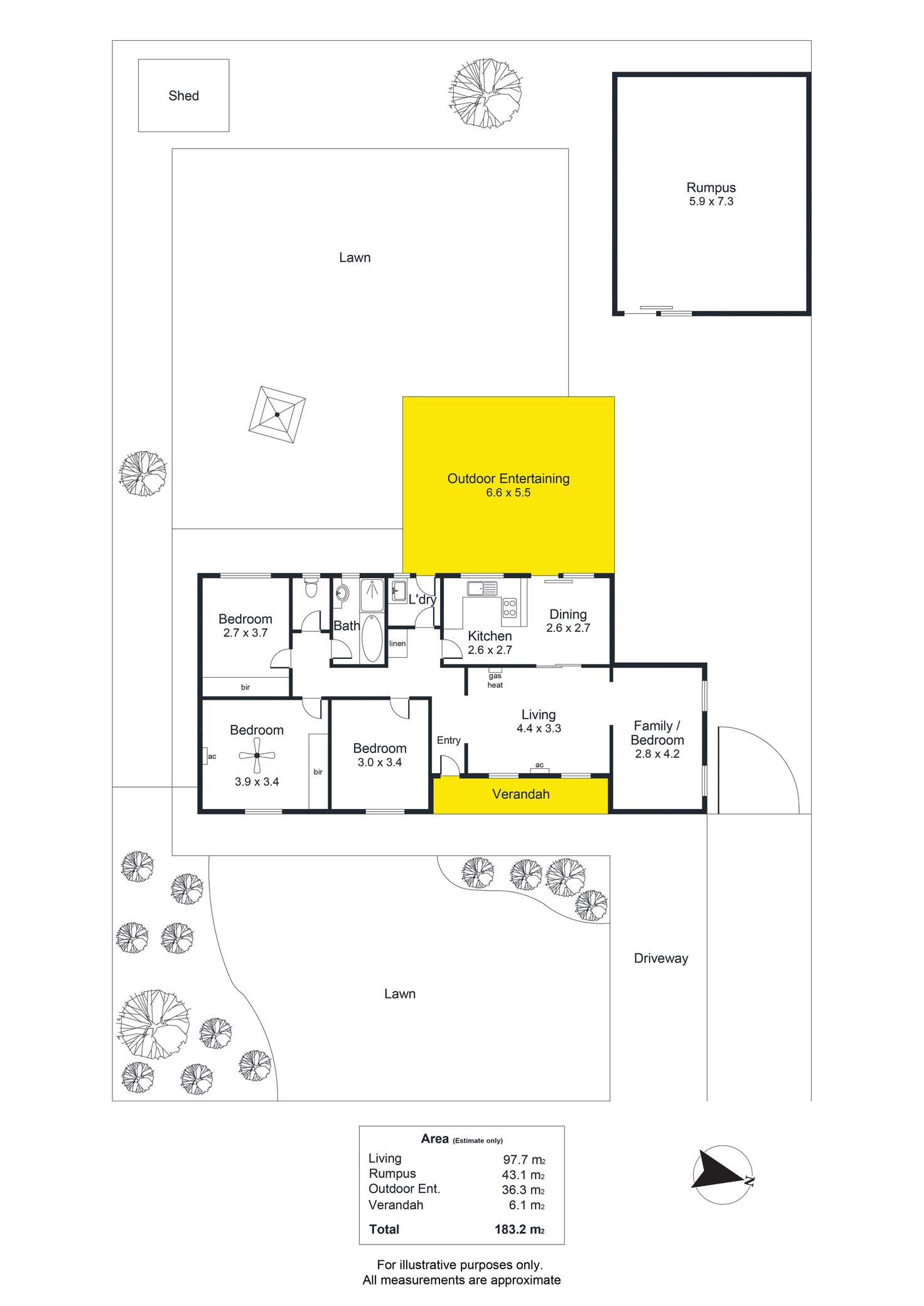 Floorplan of Homely house listing, 11 Breckenridge Drive, Reynella SA 5161