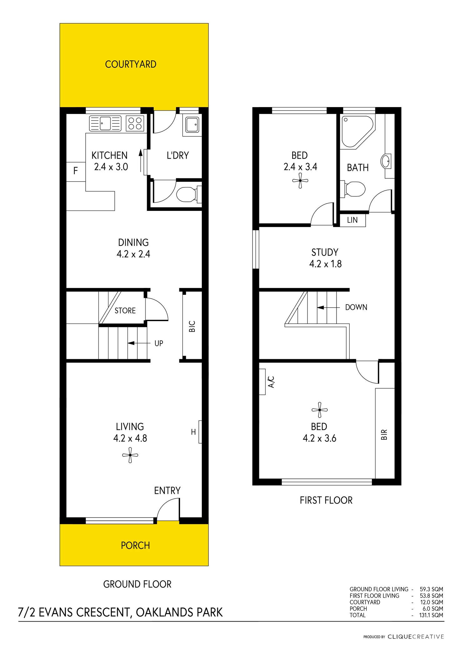 Floorplan of Homely unit listing, 7/2 Evans Crescent, Oaklands Park SA 5046