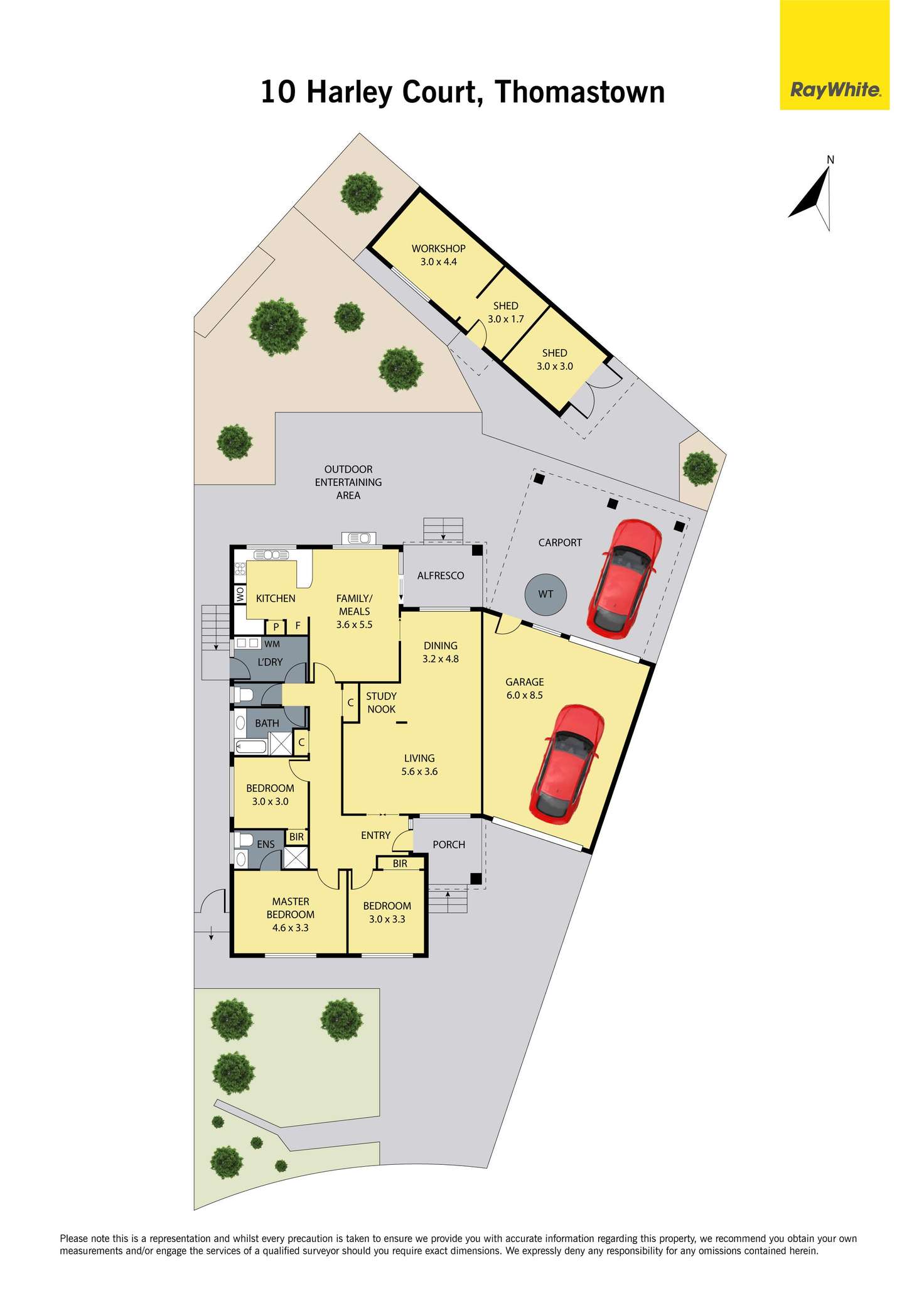 Floorplan of Homely house listing, 10 Harley Court, Thomastown VIC 3074