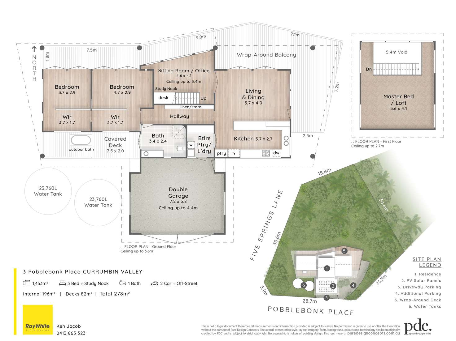 Floorplan of Homely house listing, 3 Pobblebonk Place, Currumbin Valley QLD 4223