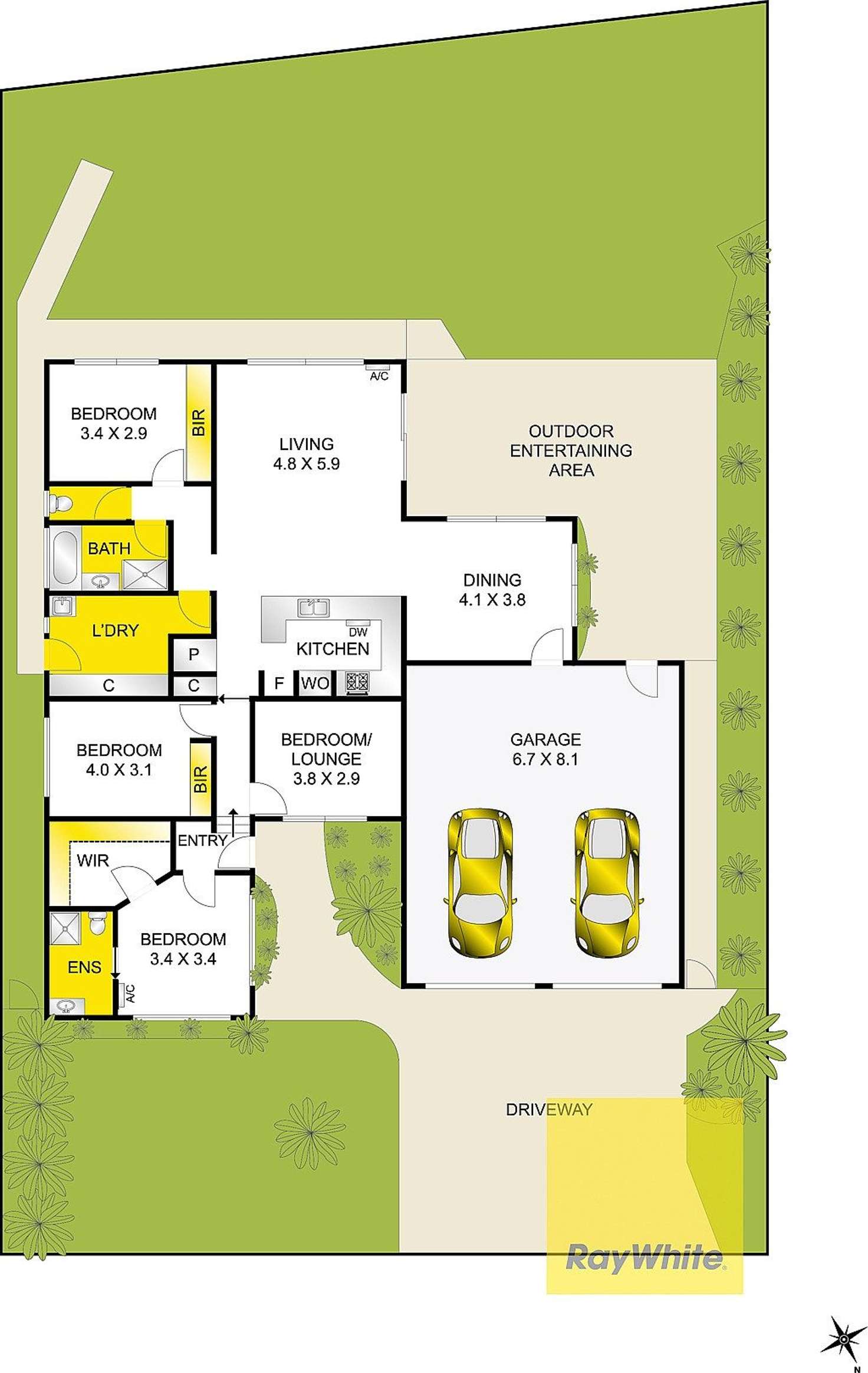 Floorplan of Homely house listing, 70 Mulquiney Crescent, Highton VIC 3216