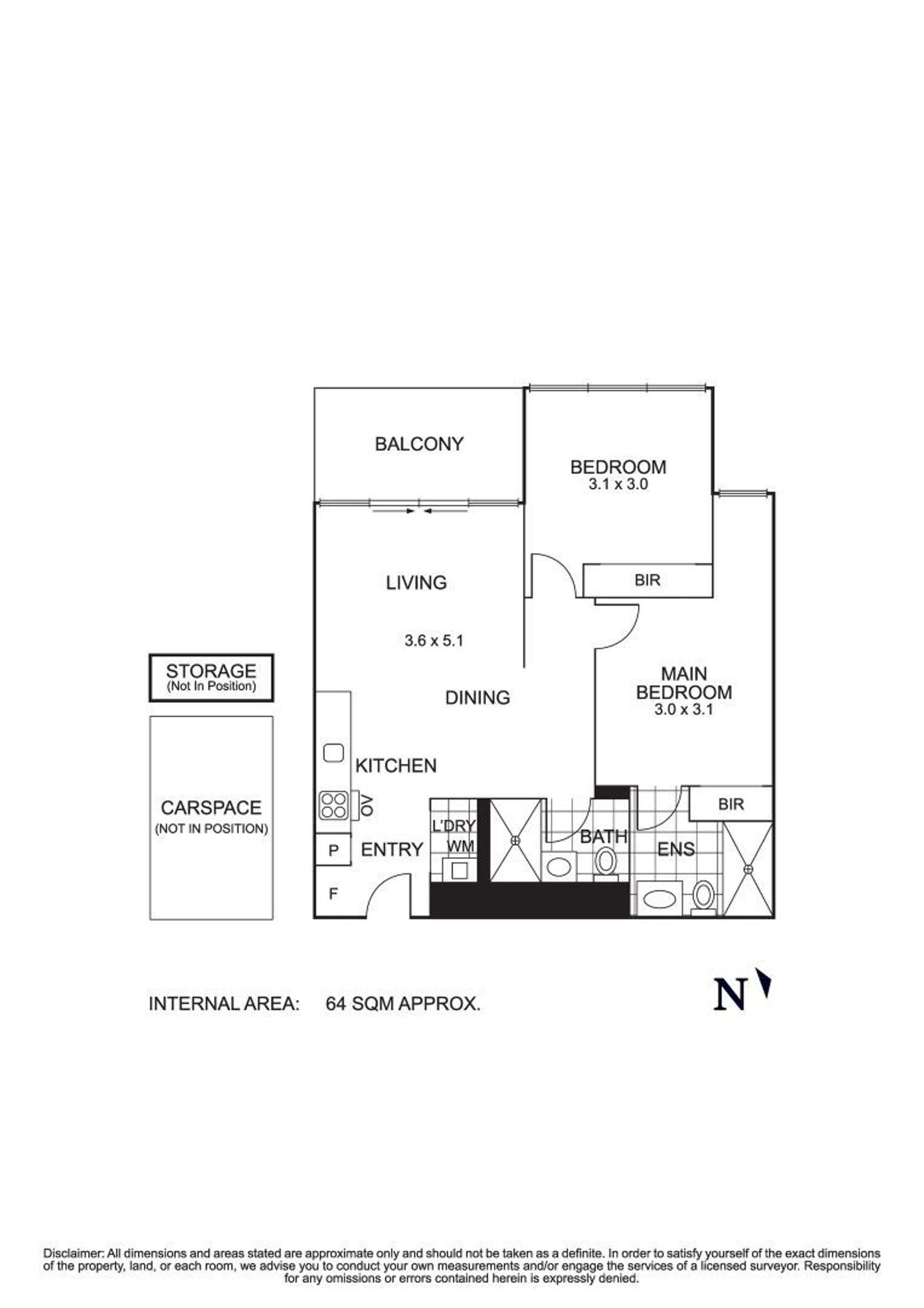 Floorplan of Homely apartment listing, 503/92-96 Albert Street, Brunswick East VIC 3057