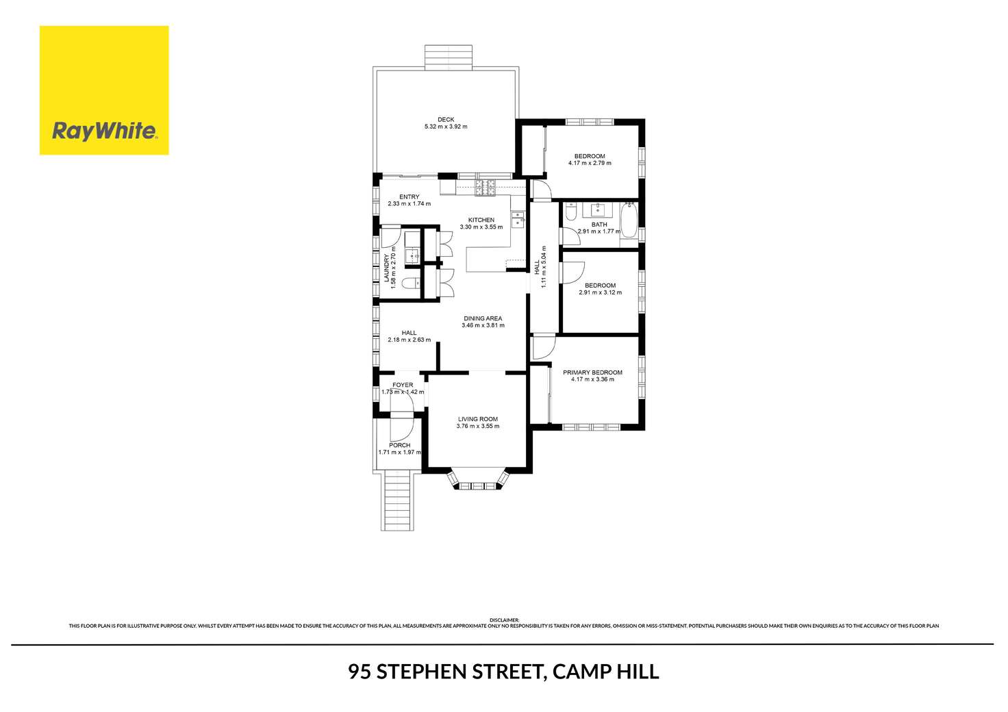 Floorplan of Homely house listing, 95 Stephen Street, Camp Hill QLD 4152