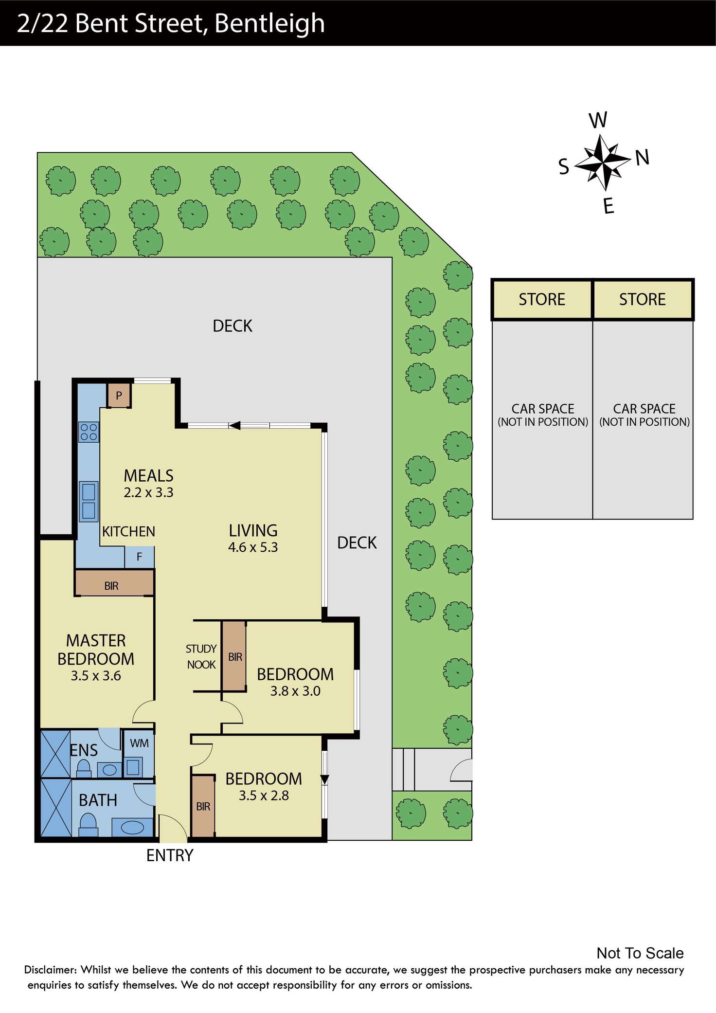 Floorplan of Homely apartment listing, 2/22 Bent Street, Bentleigh VIC 3204
