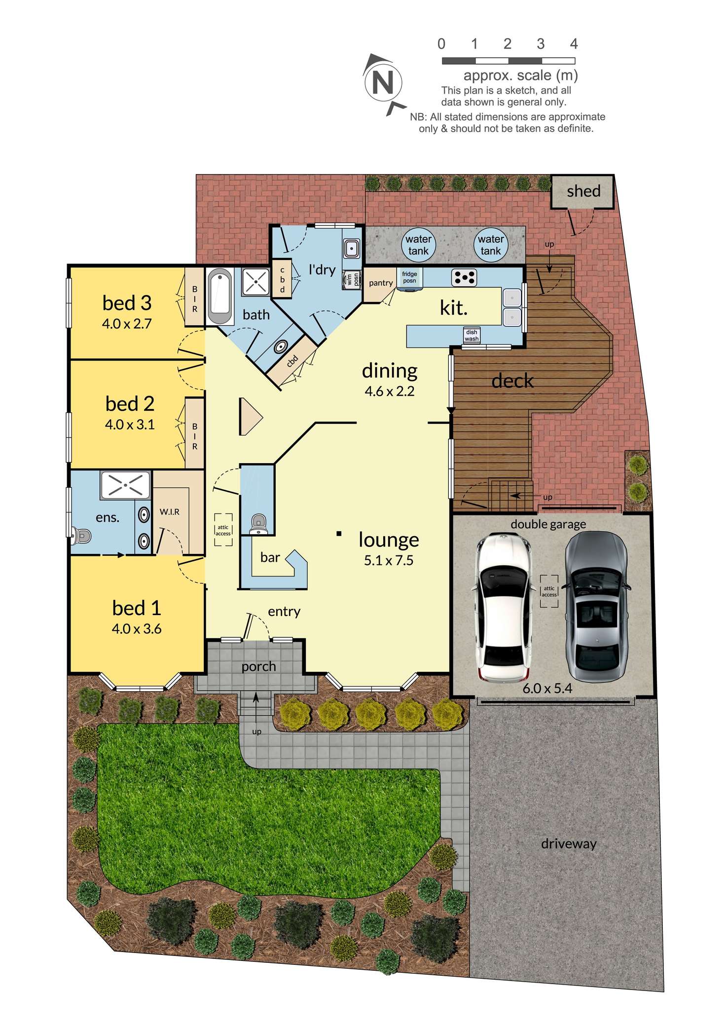 Floorplan of Homely unit listing, 1/106 Whalley Drive, Wheelers Hill VIC 3150