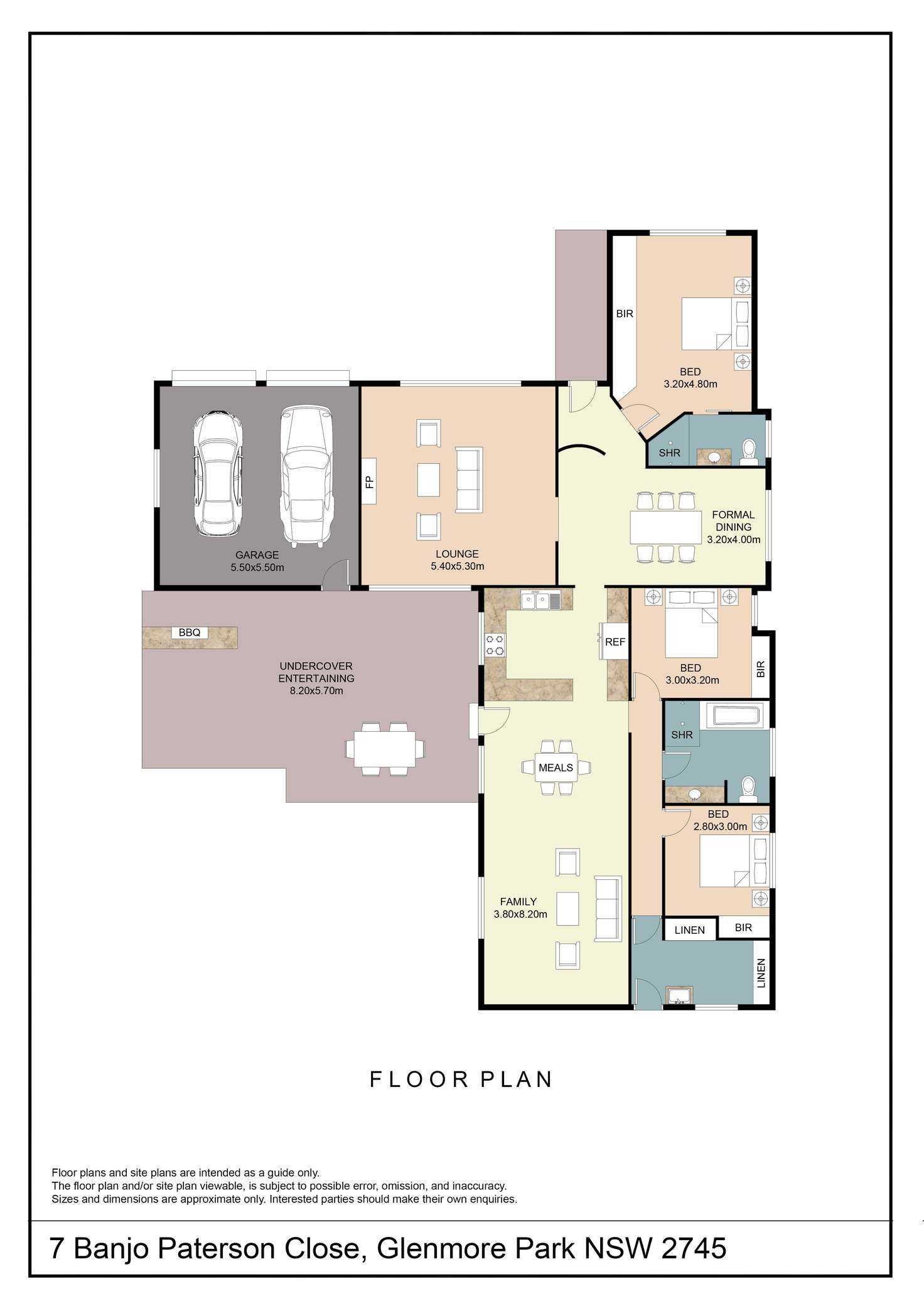 Floorplan of Homely house listing, 7 Banjo Paterson Close, Glenmore Park NSW 2745