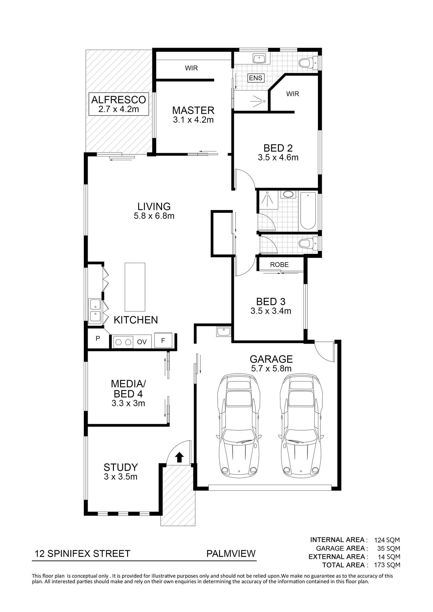 Floorplan of Homely house listing, 12 Spinifex Street, Palmview QLD 4553