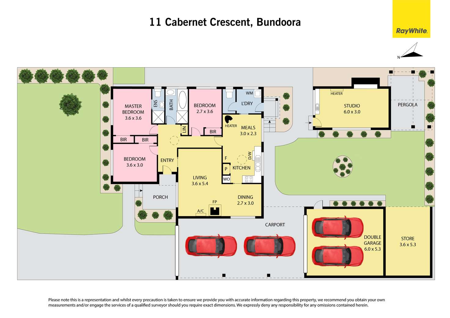 Floorplan of Homely house listing, 11 Cabernet Crescent, Bundoora VIC 3083