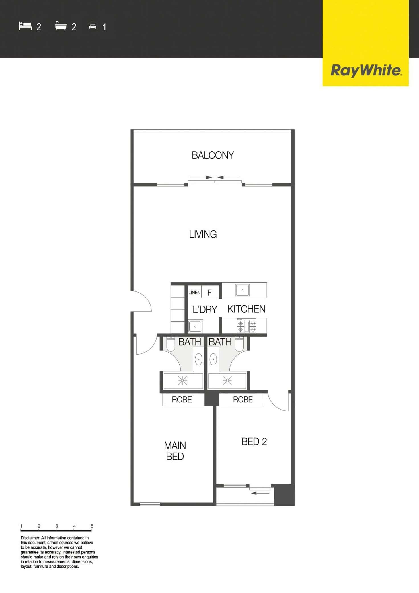 Floorplan of Homely apartment listing, 6/50 Lowanna Street, Braddon ACT 2612