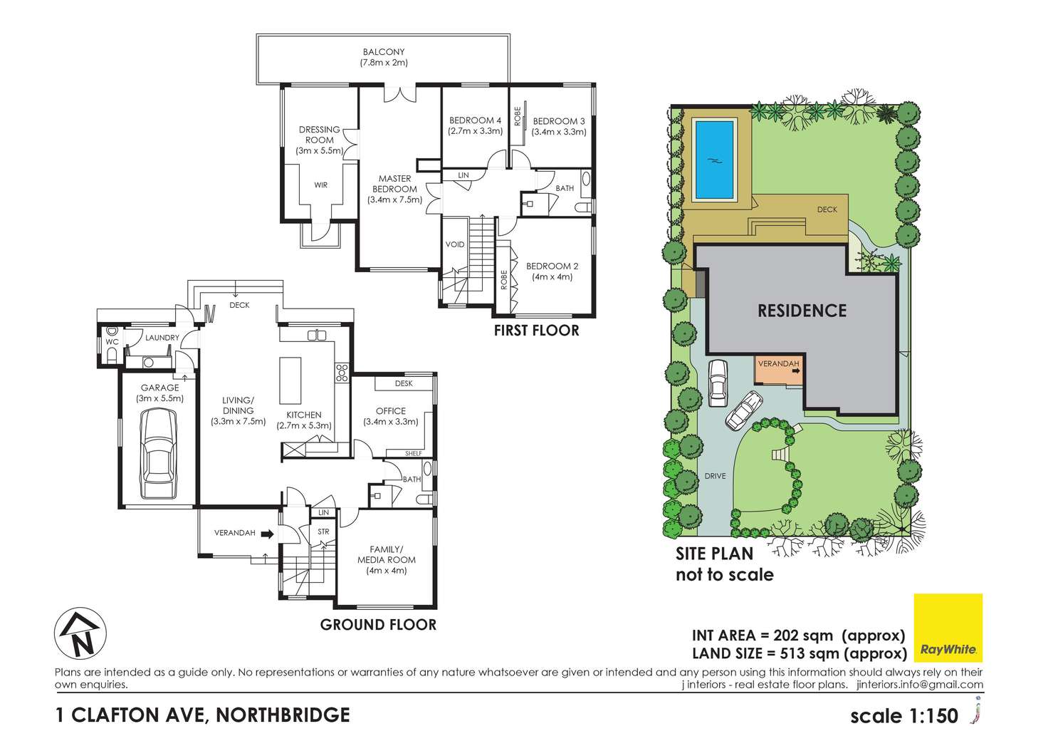 Floorplan of Homely house listing, 1 Clafton Avenue, Northbridge NSW 2063