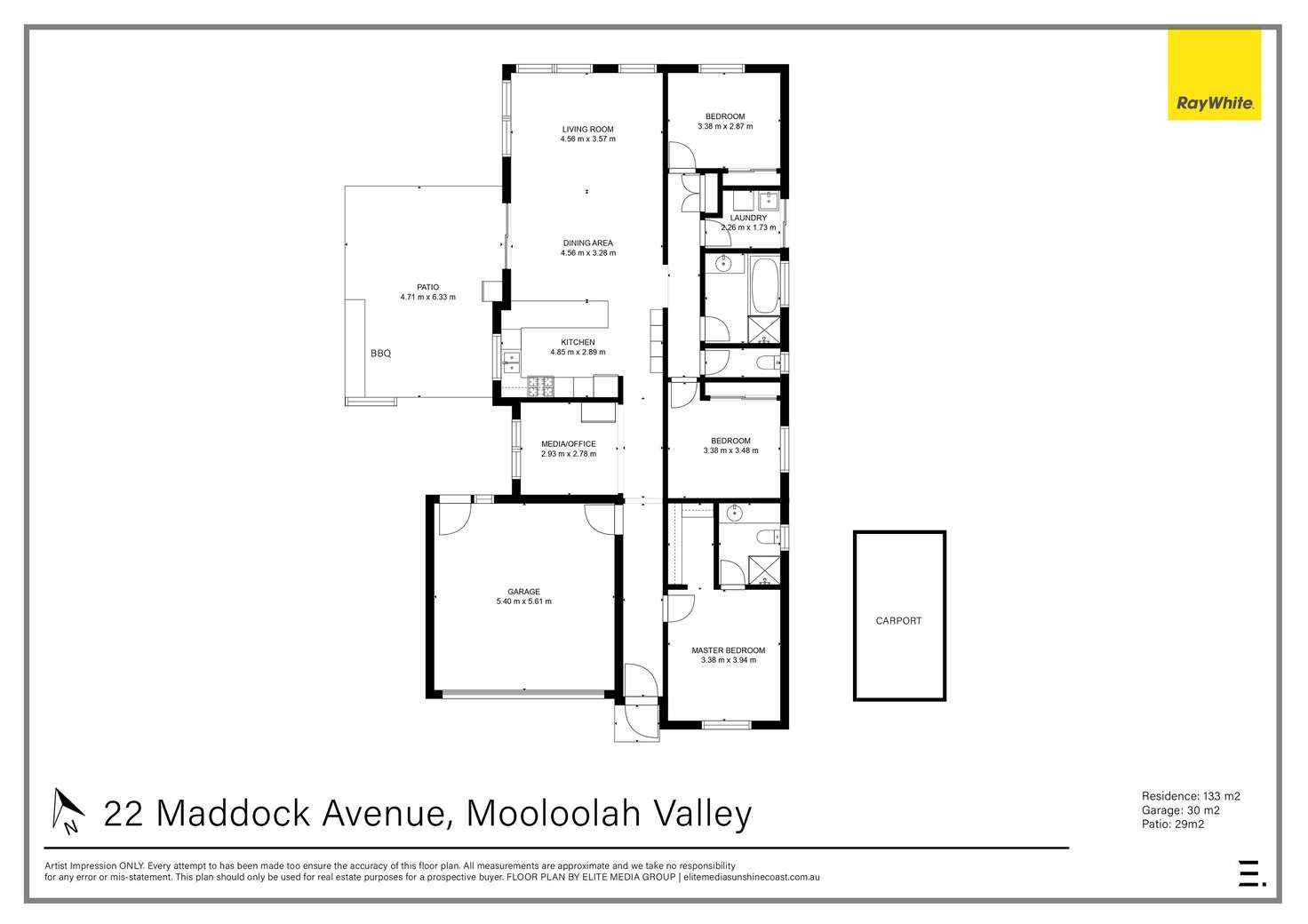 Floorplan of Homely house listing, 22 Maddock Avenue, Mooloolah Valley QLD 4553