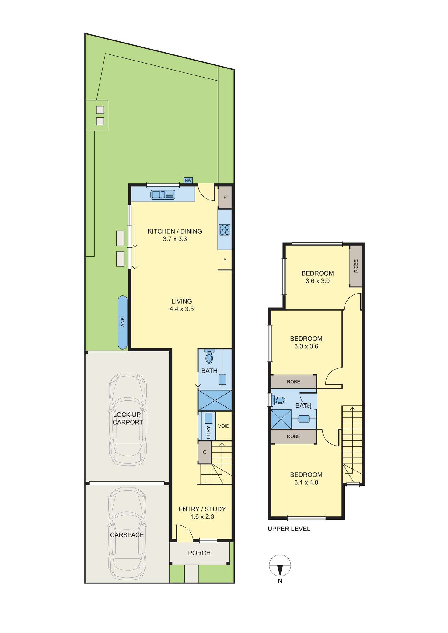 Floorplan of Homely townhouse listing, 7B St James Street, Hadfield VIC 3046