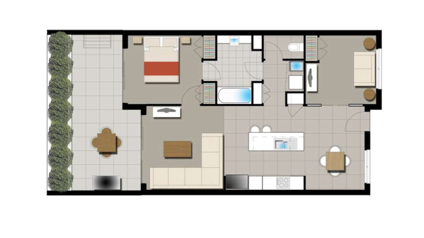 Floorplan of Homely unit listing, 40/67 Regatta Boulevard, Birtinya QLD 4575