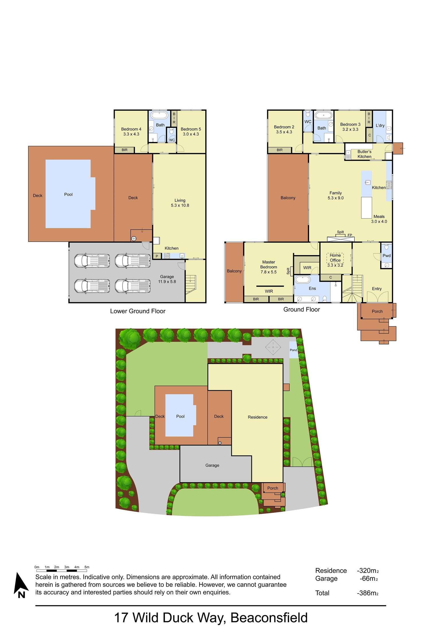 Floorplan of Homely house listing, 17 Wild Duck Way, Beaconsfield VIC 3807