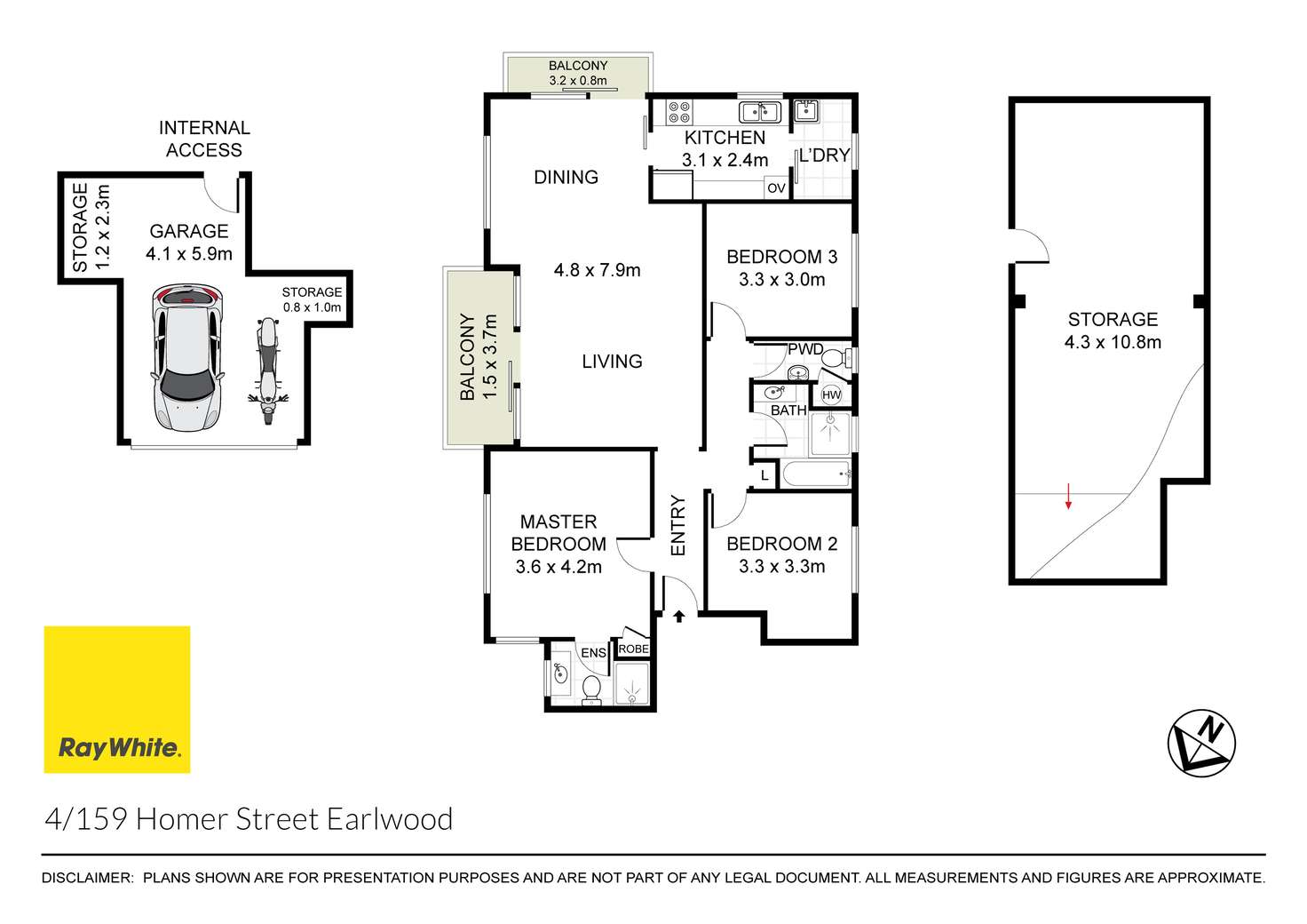 Floorplan of Homely unit listing, 4/159 Homer Street, Earlwood NSW 2206