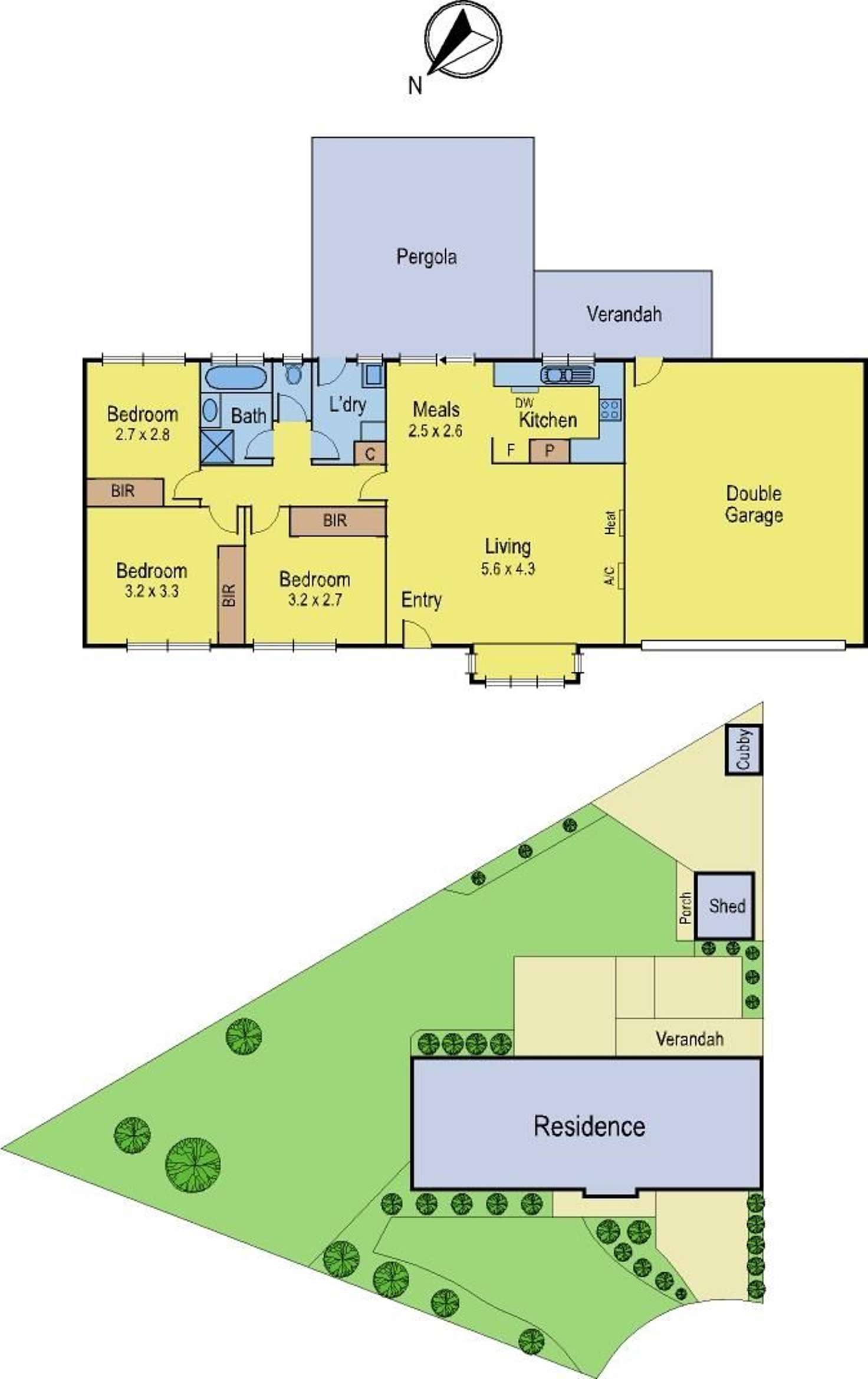 Floorplan of Homely house listing, 5 Carbery Court, Grovedale VIC 3216