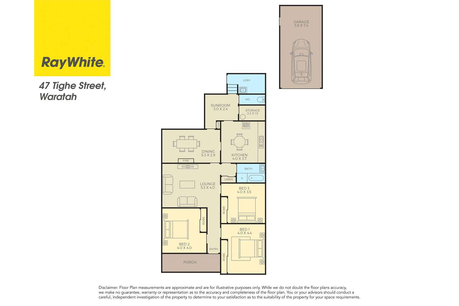 Floorplan of Homely house listing, 47 Tighe Street, Waratah NSW 2298