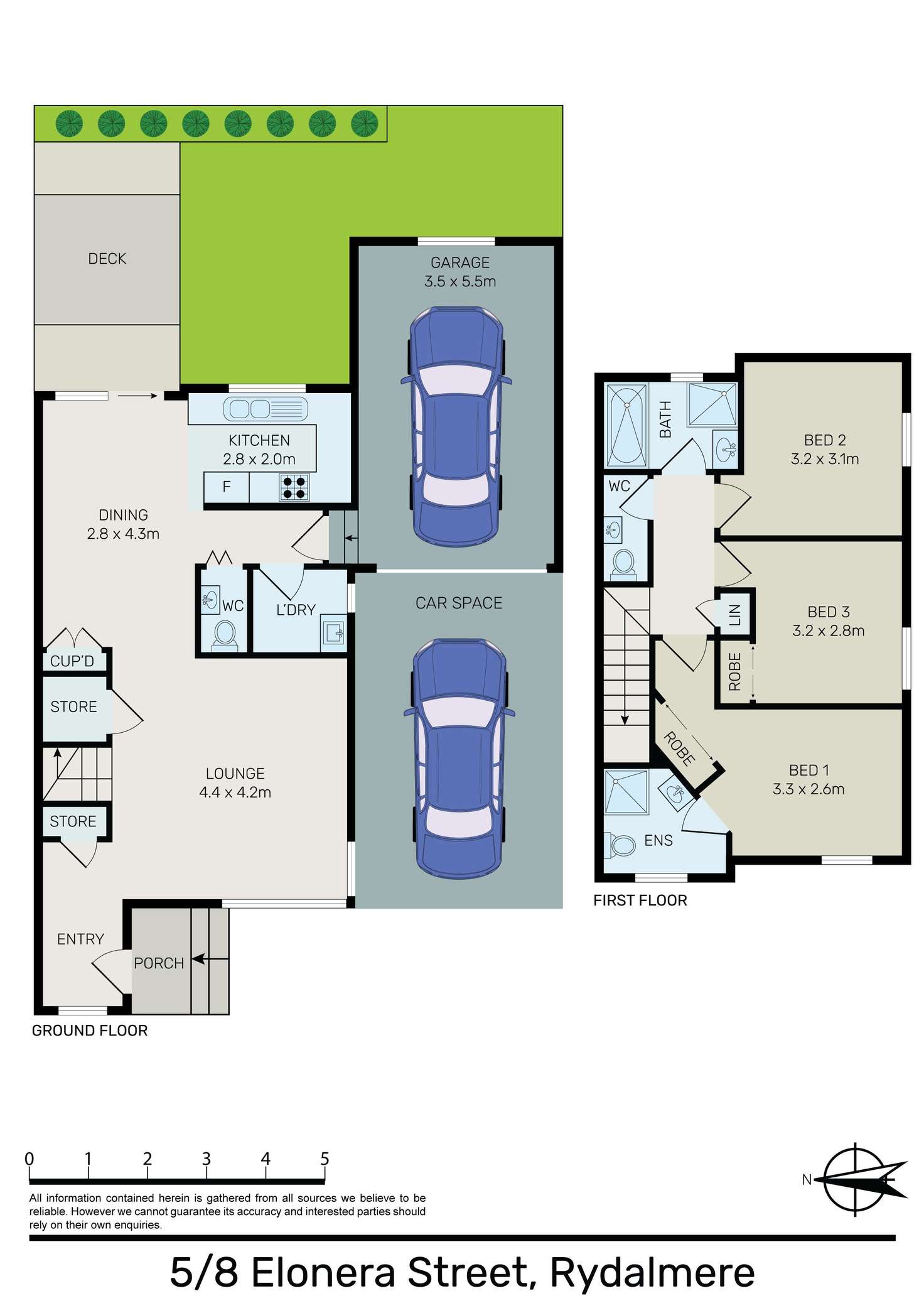 Floorplan of Homely townhouse listing, 5/8 Elonera Street, Rydalmere NSW 2116