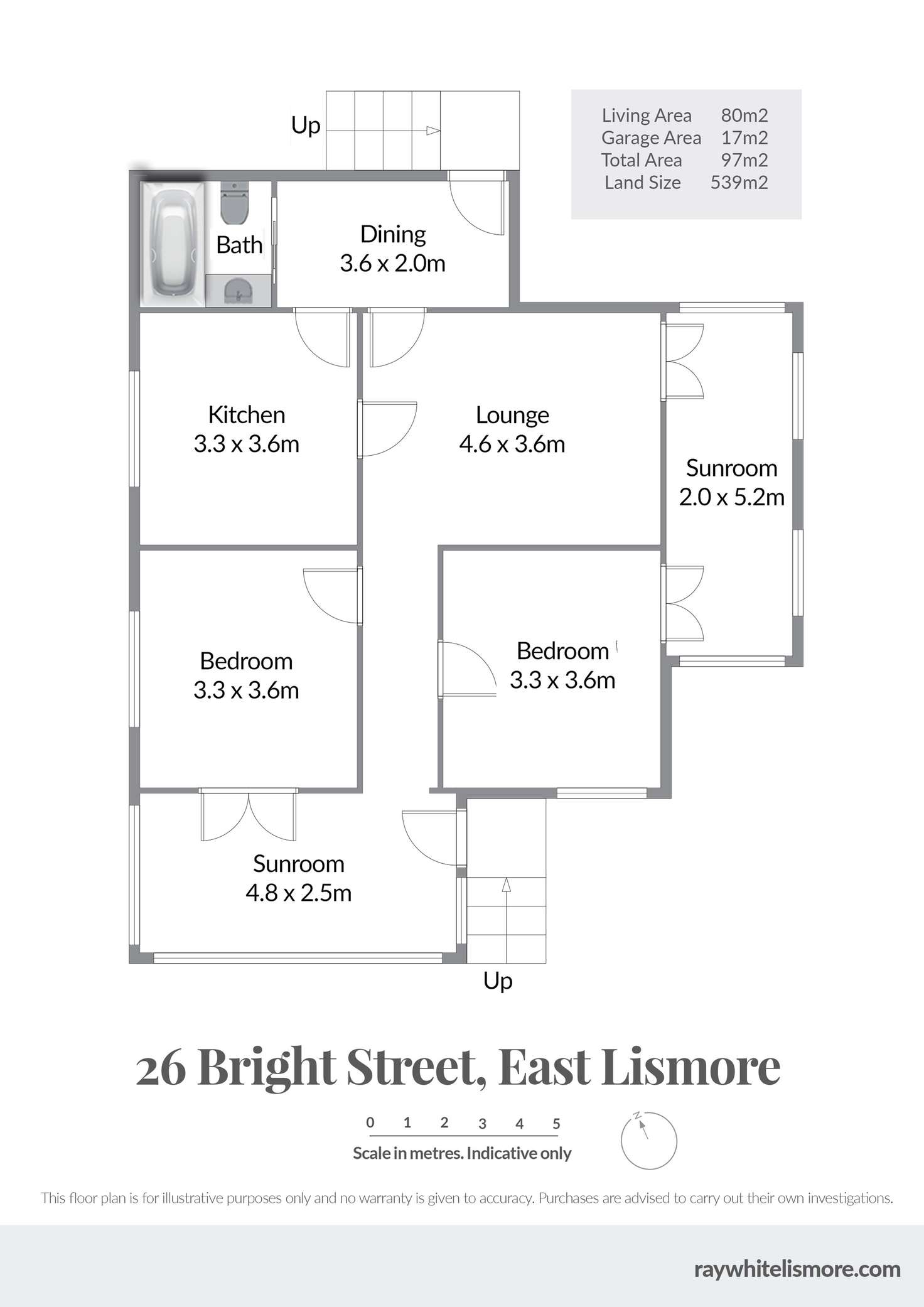 Floorplan of Homely house listing, 26 Bright Street, East Lismore NSW 2480