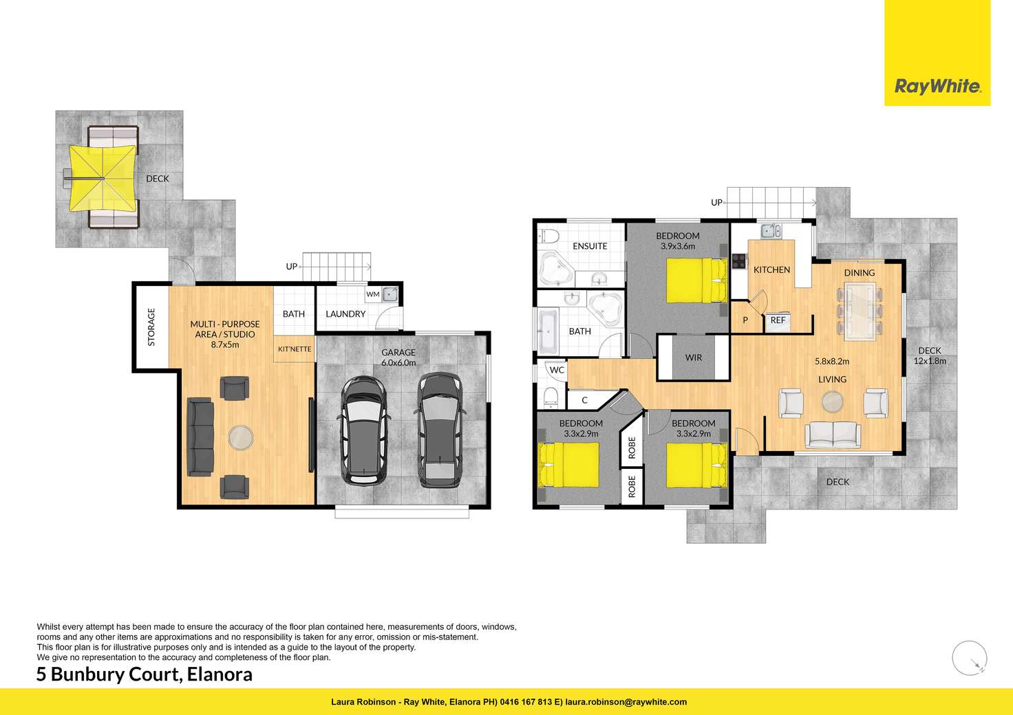 Floorplan of Homely house listing, 5 Bunbury Court, Elanora QLD 4221