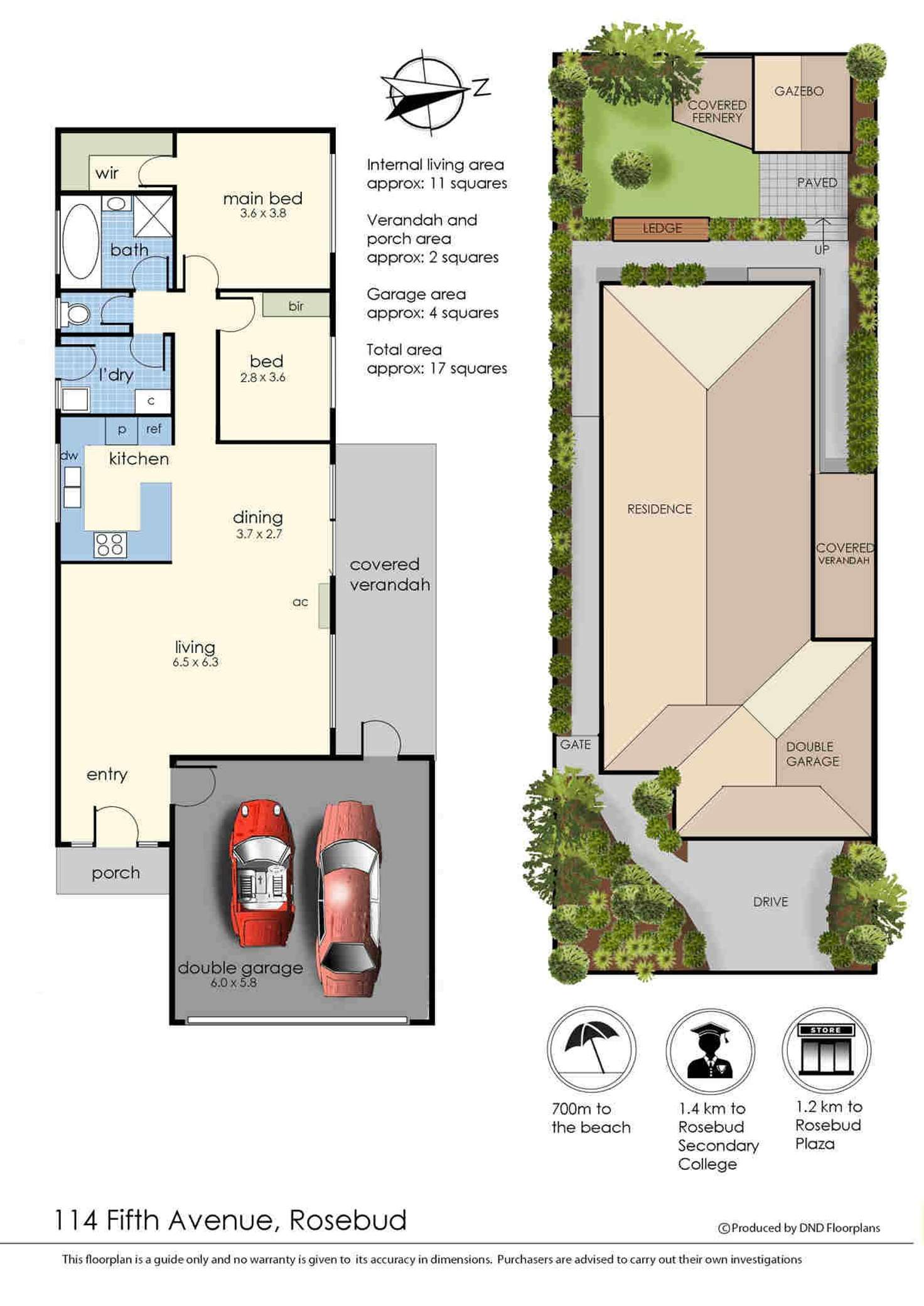 Floorplan of Homely house listing, 114 Fifth Avenue, Rosebud VIC 3939