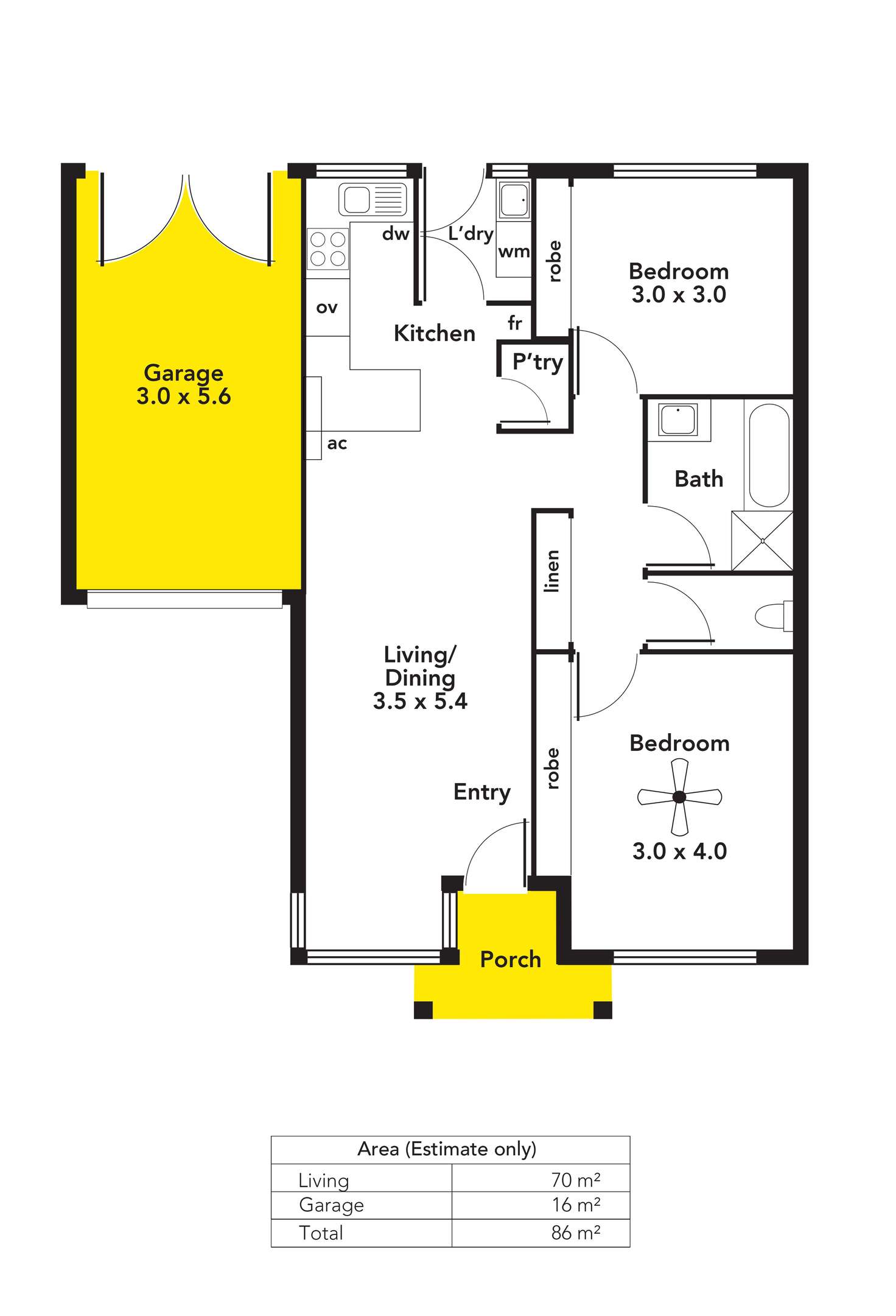 Floorplan of Homely unit listing, 6/38 Mortimer Street, Kurralta Park SA 5037