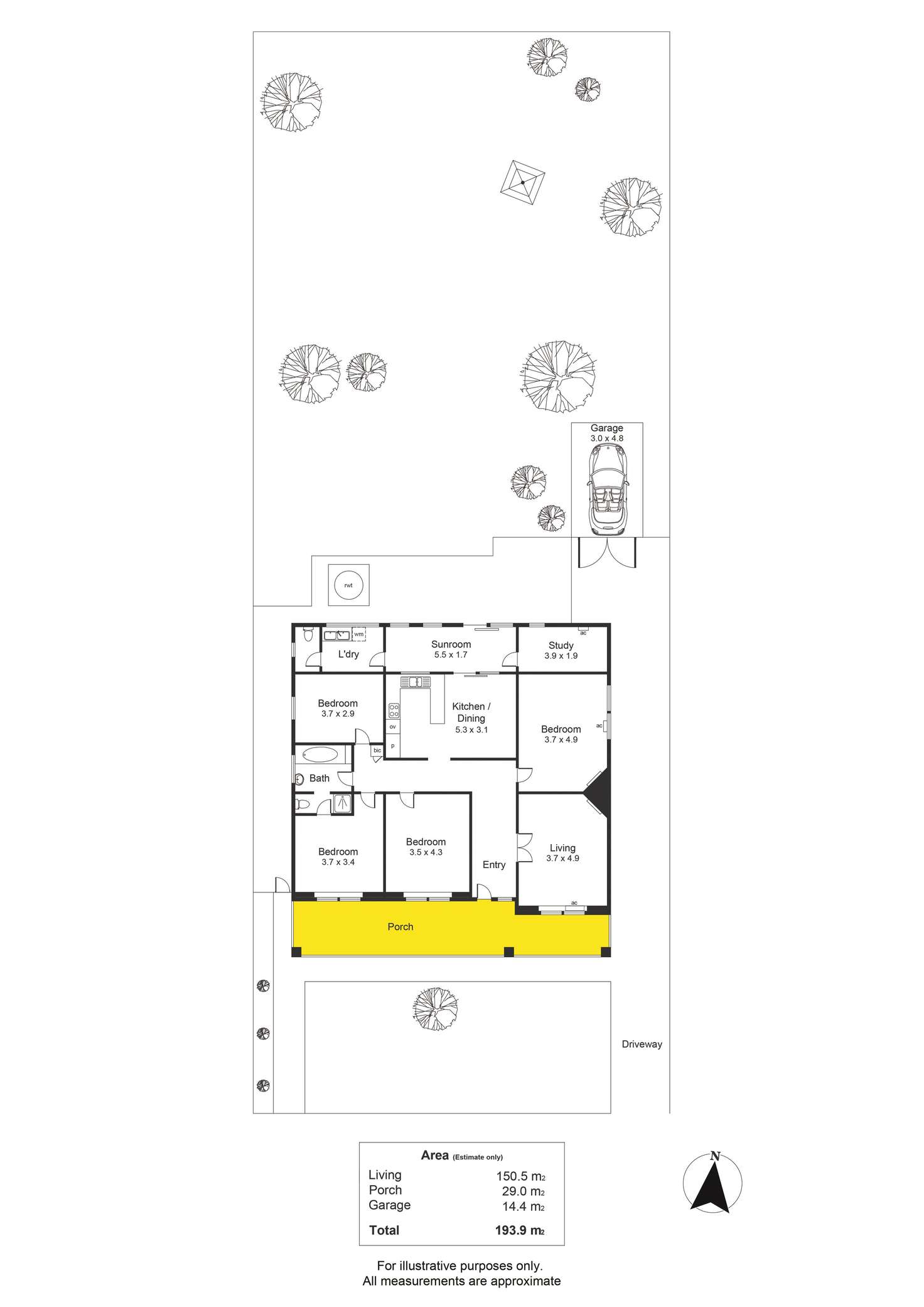 Floorplan of Homely house listing, 22 Orchard Avenue, Everard Park SA 5035
