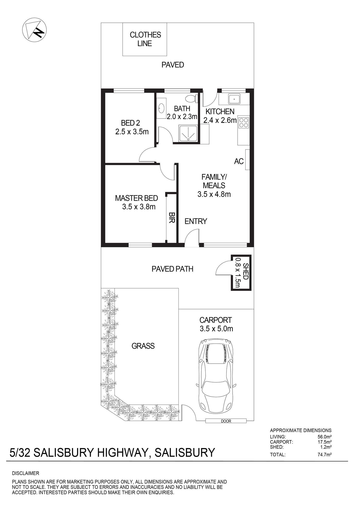 Floorplan of Homely house listing, 5/32 Salisbury Highway, Salisbury SA 5108