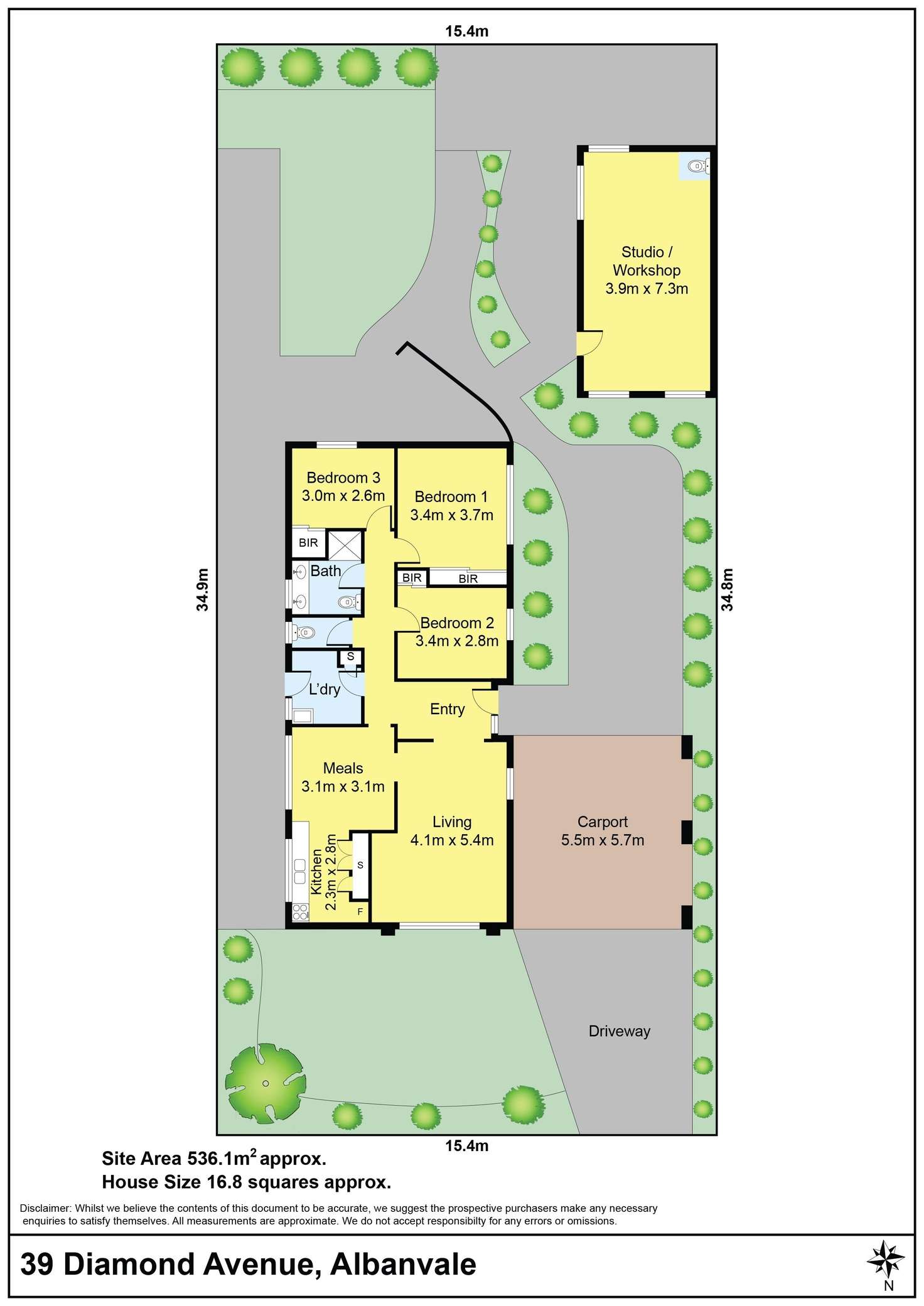 Floorplan of Homely house listing, 39 Diamond Avenue, Albanvale VIC 3021