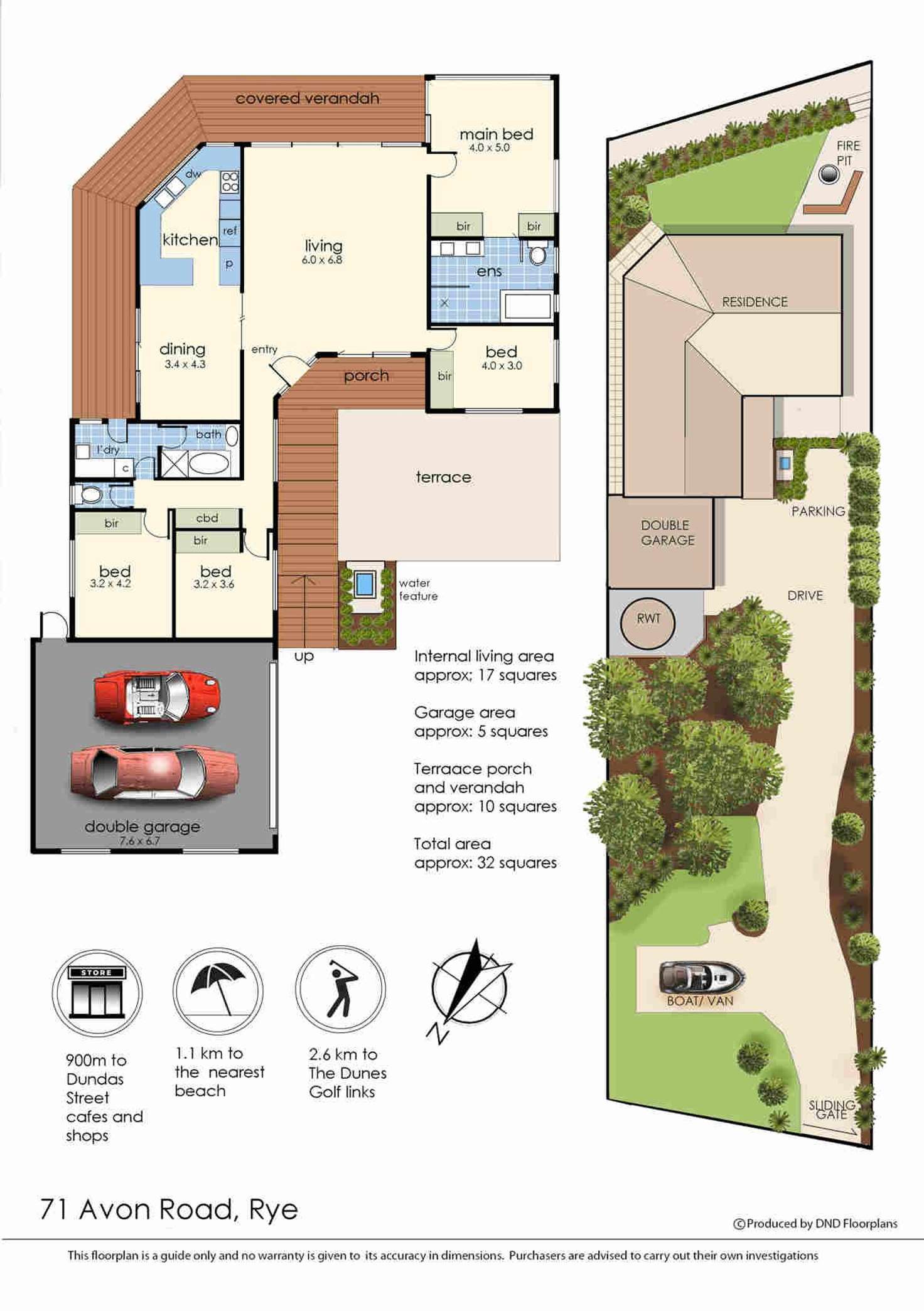 Floorplan of Homely house listing, 71 Avon Road, Rye VIC 3941
