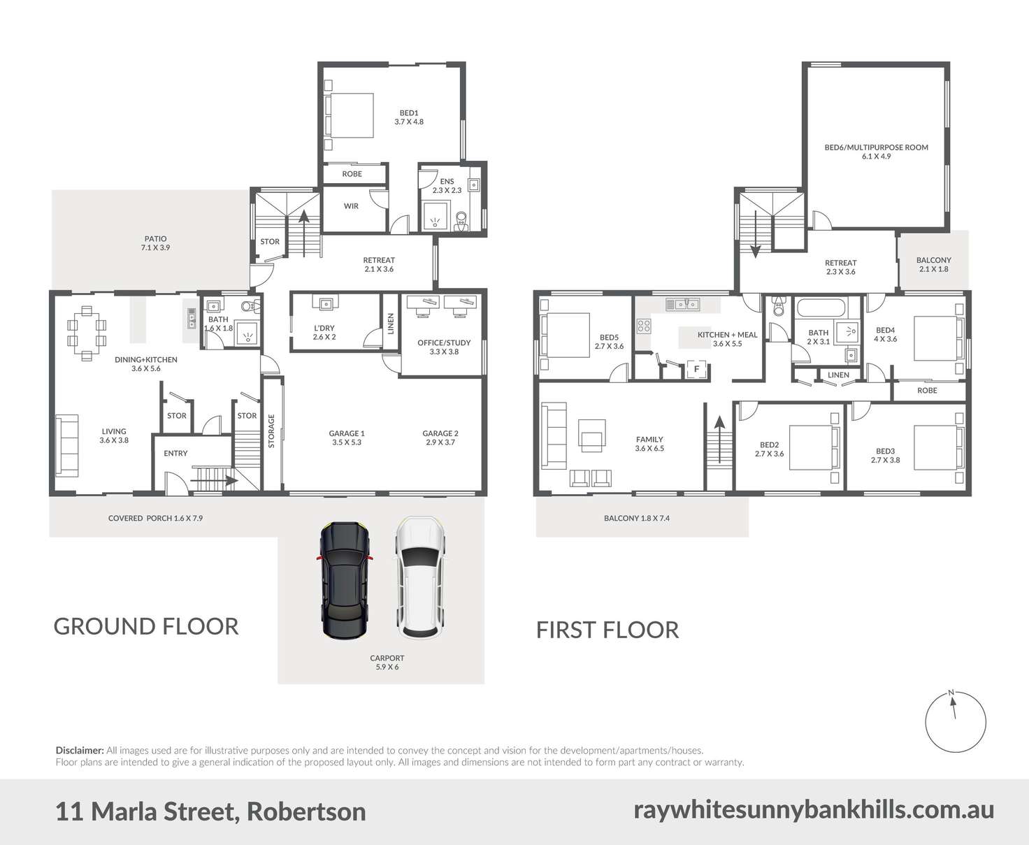 Floorplan of Homely house listing, 11 Marla Street, Robertson QLD 4109