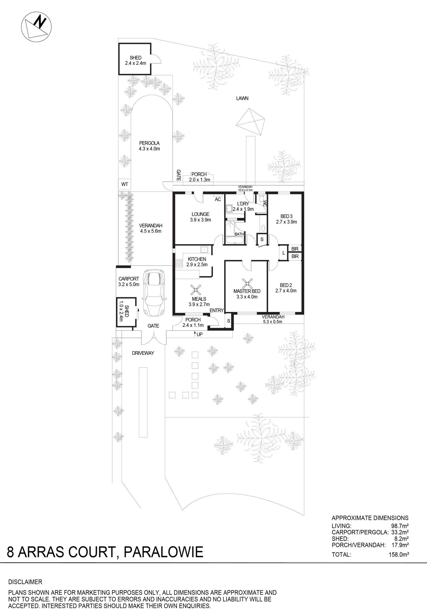 Floorplan of Homely house listing, 8 Arras Court, Paralowie SA 5108