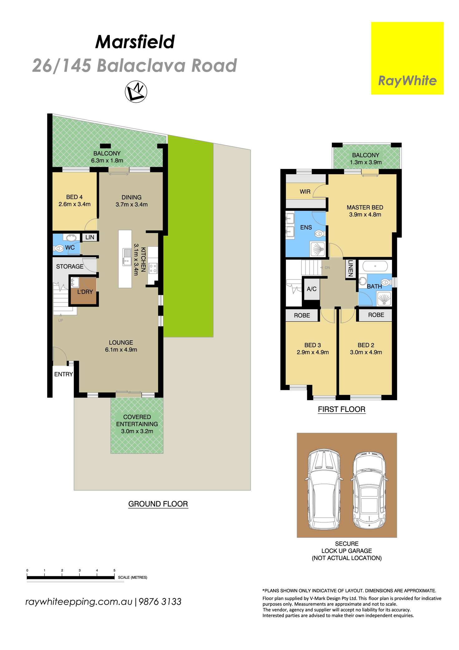 Floorplan of Homely townhouse listing, 26/145 Balaclava Road, Marsfield NSW 2122