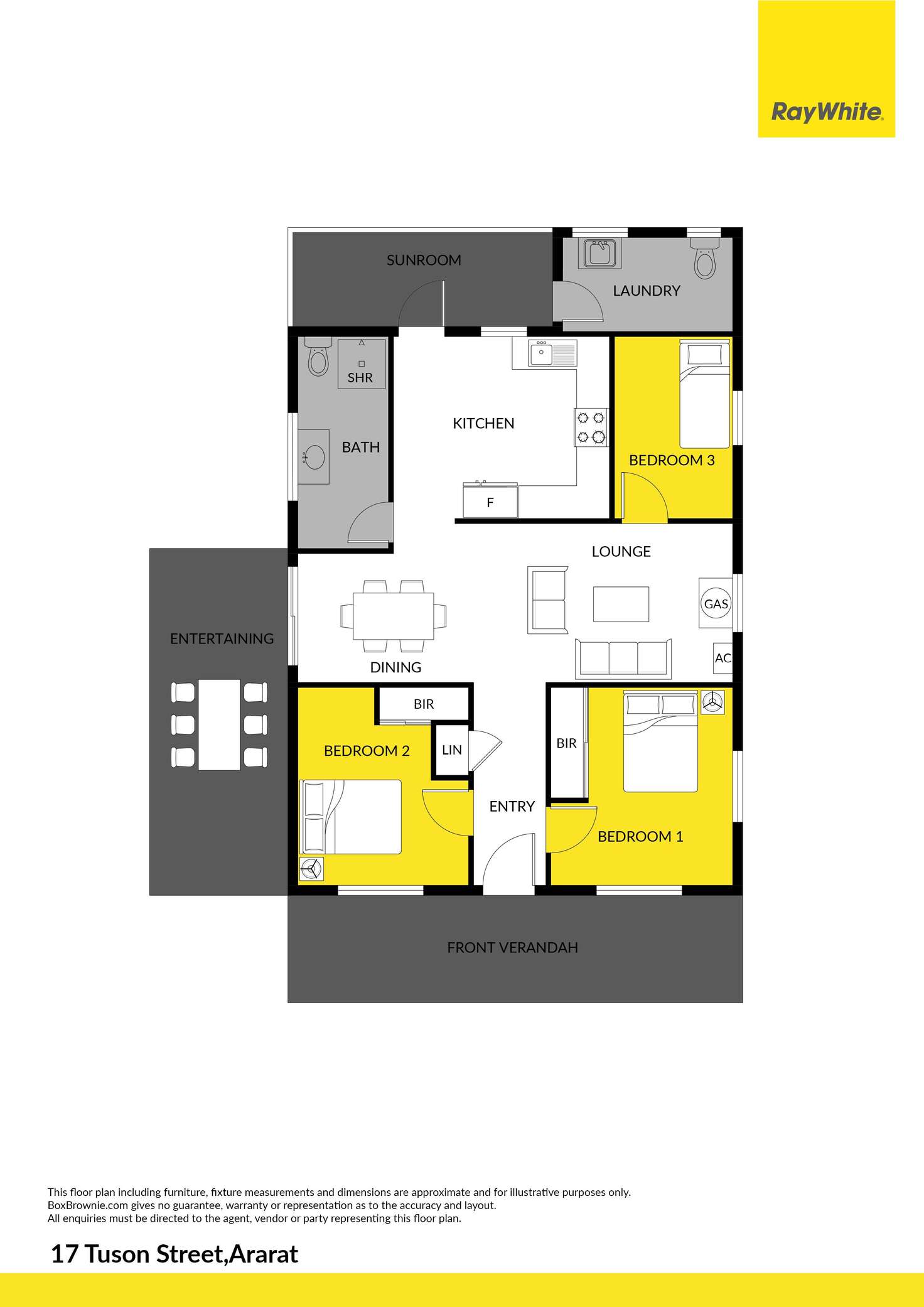 Floorplan of Homely house listing, 17 Tuson Street, Ararat VIC 3377