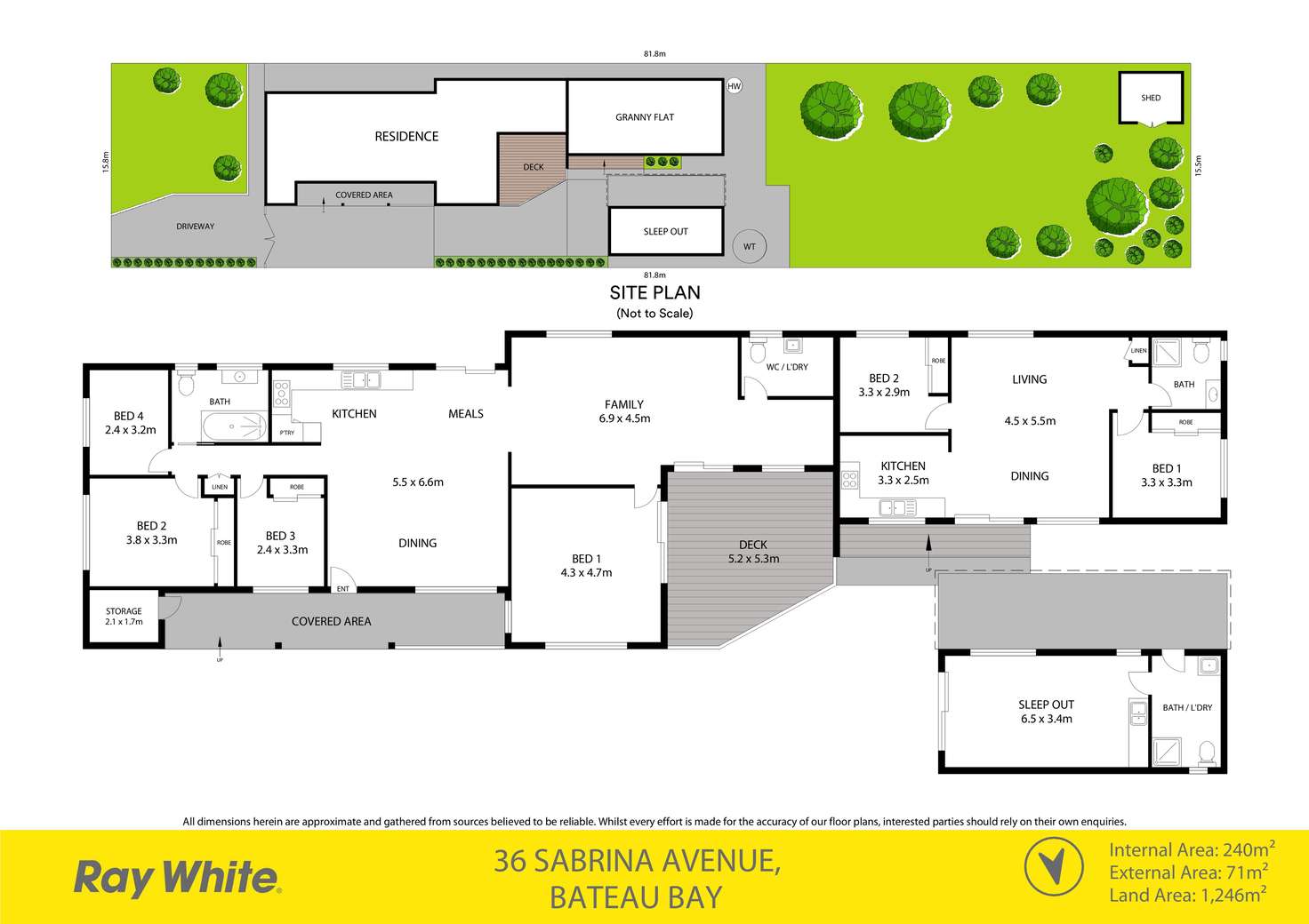 Floorplan of Homely house listing, 36 Sabrina Avenue, Bateau Bay NSW 2261