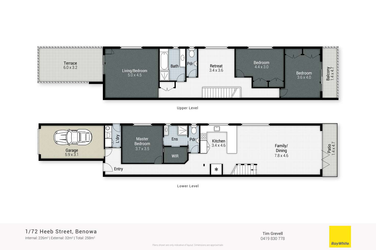 Floorplan of Homely semiDetached listing, 1/72 Heeb Street, Benowa QLD 4217