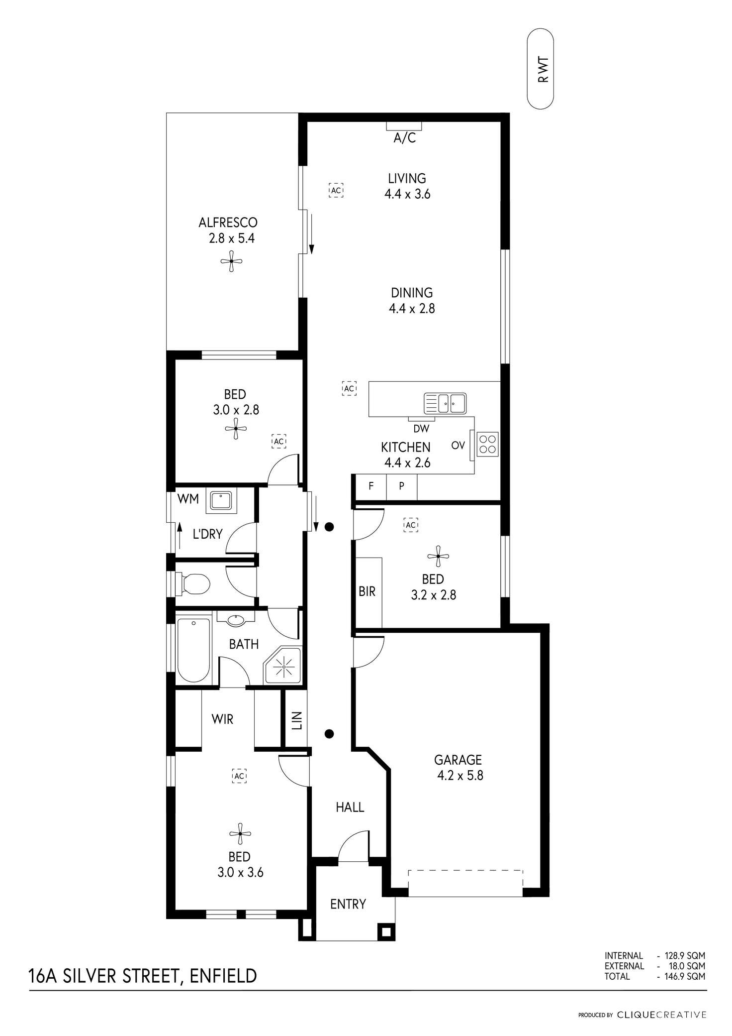 Floorplan of Homely house listing, 16a Silver Street, Enfield SA 5085