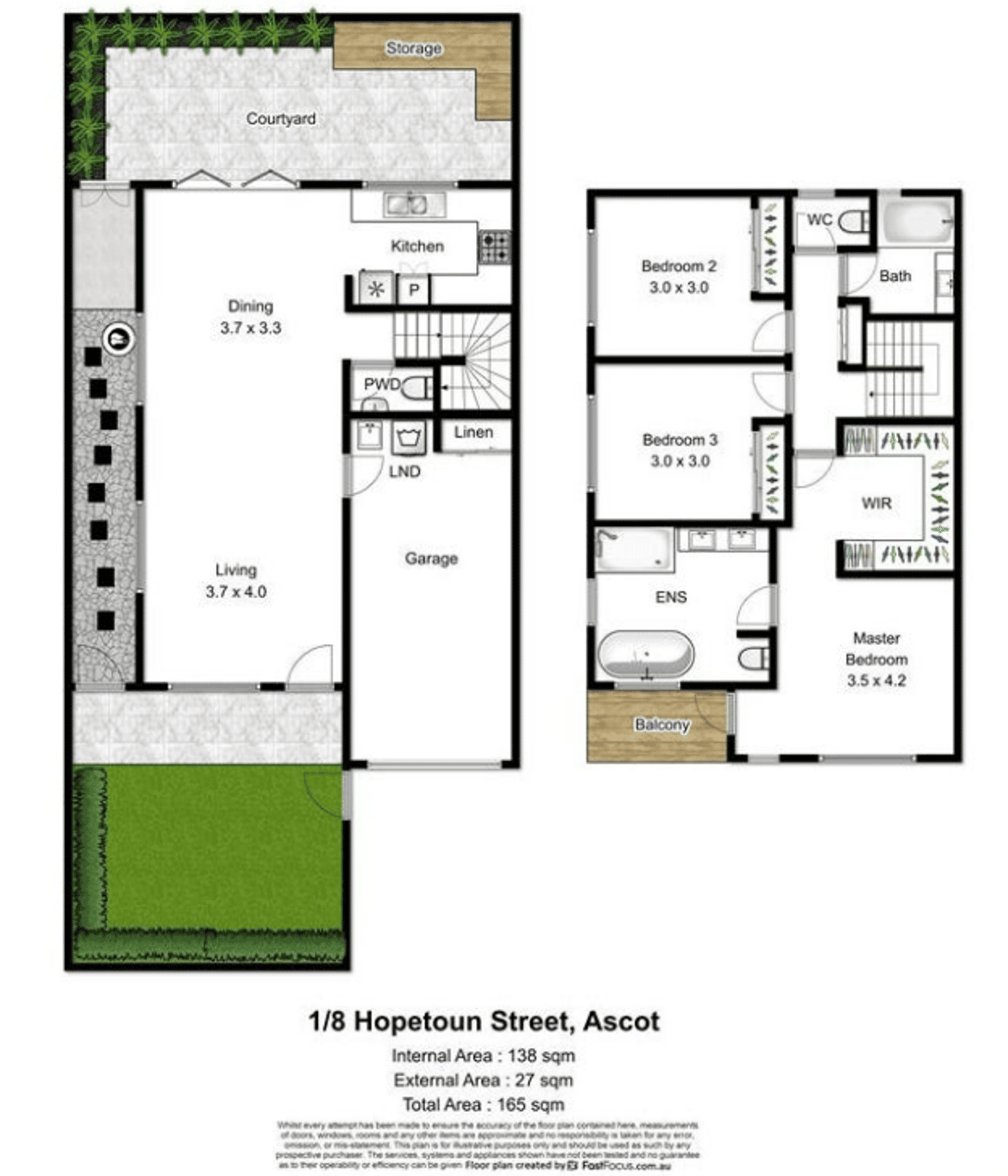 Floorplan of Homely house listing, 1/8 Hopetoun Street, Ascot QLD 4007