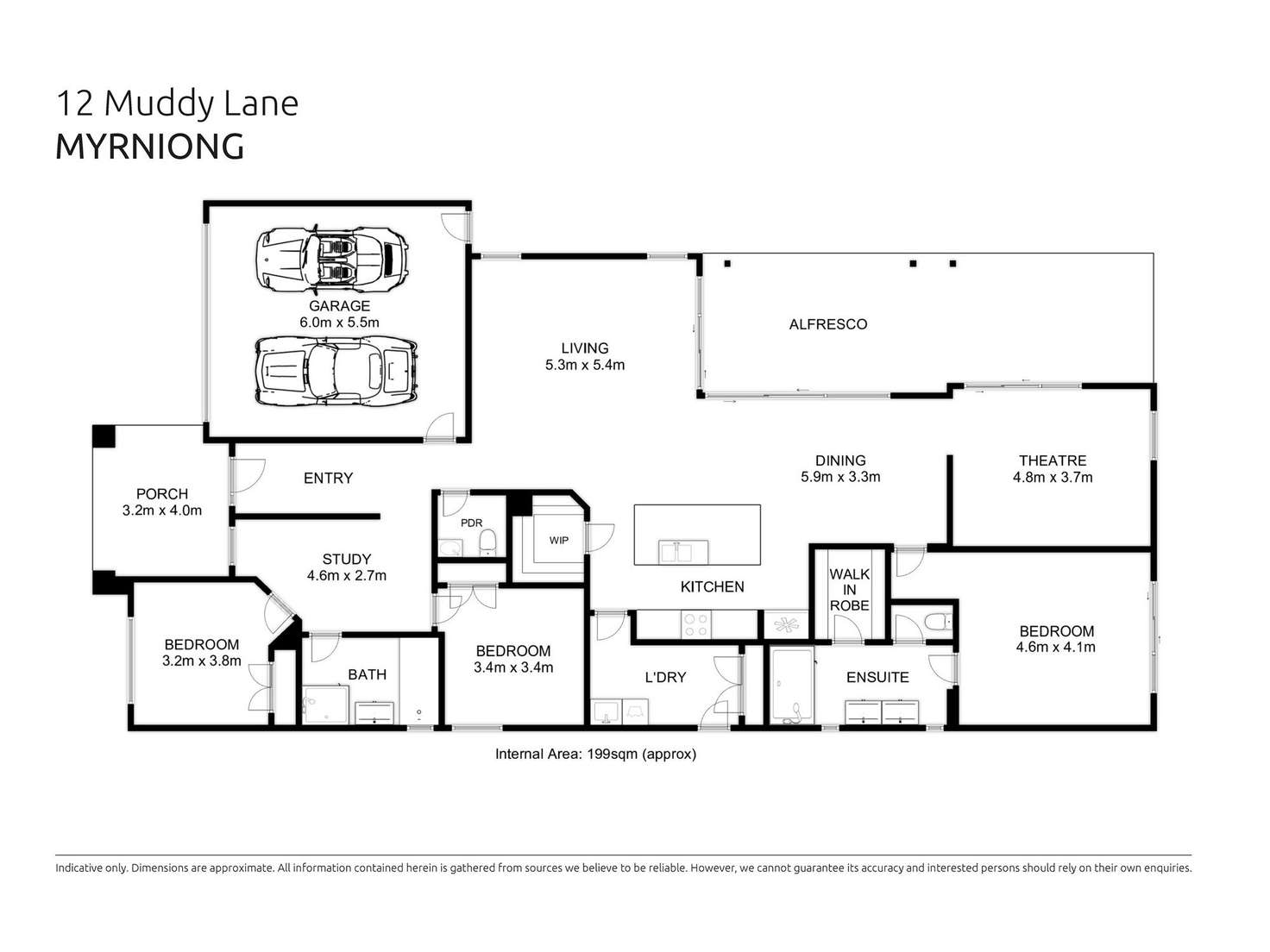 Floorplan of Homely house listing, 12 Muddy Lane, Myrniong VIC 3341