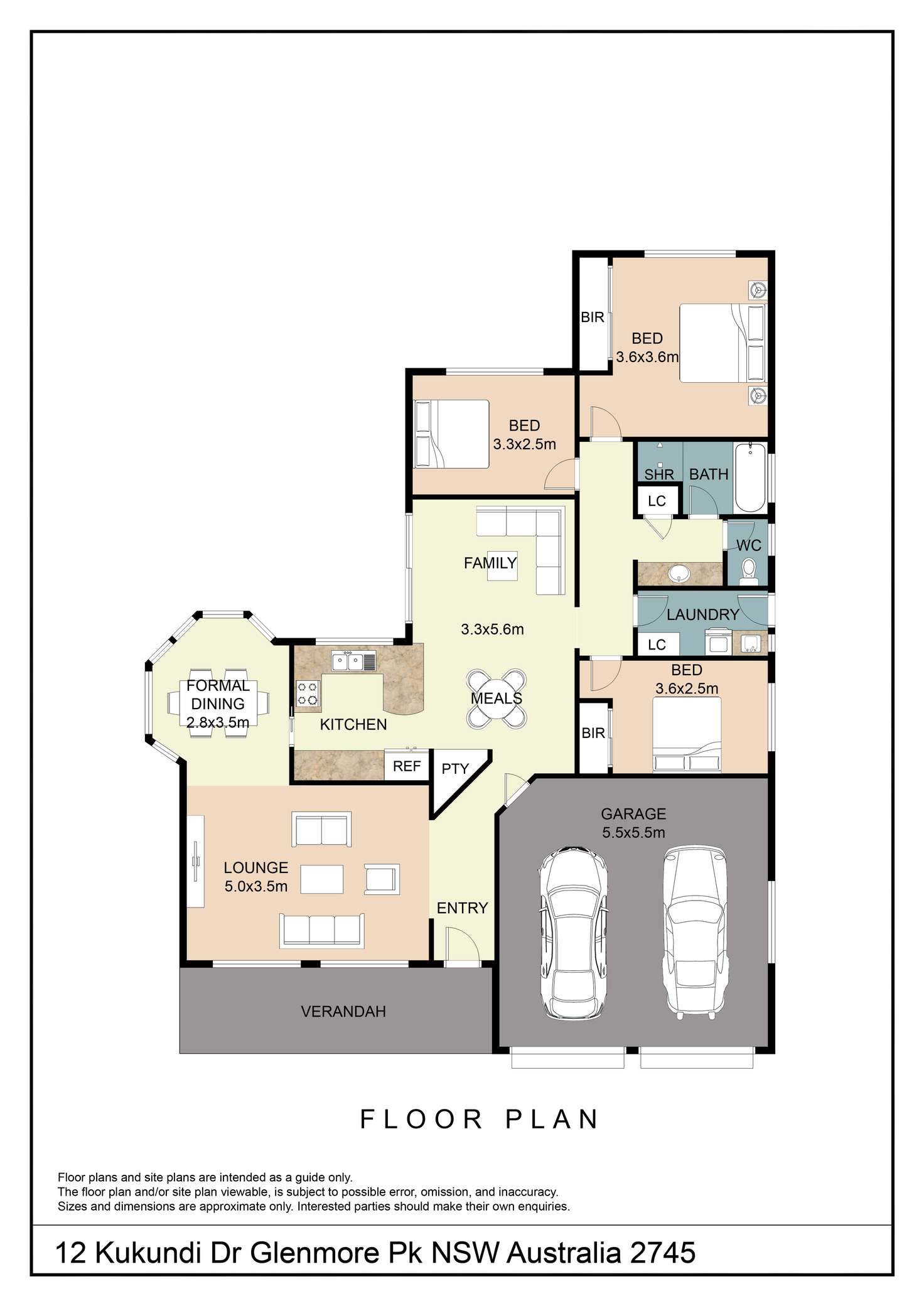 Floorplan of Homely house listing, 12 Kukundi Drive, Glenmore Park NSW 2745